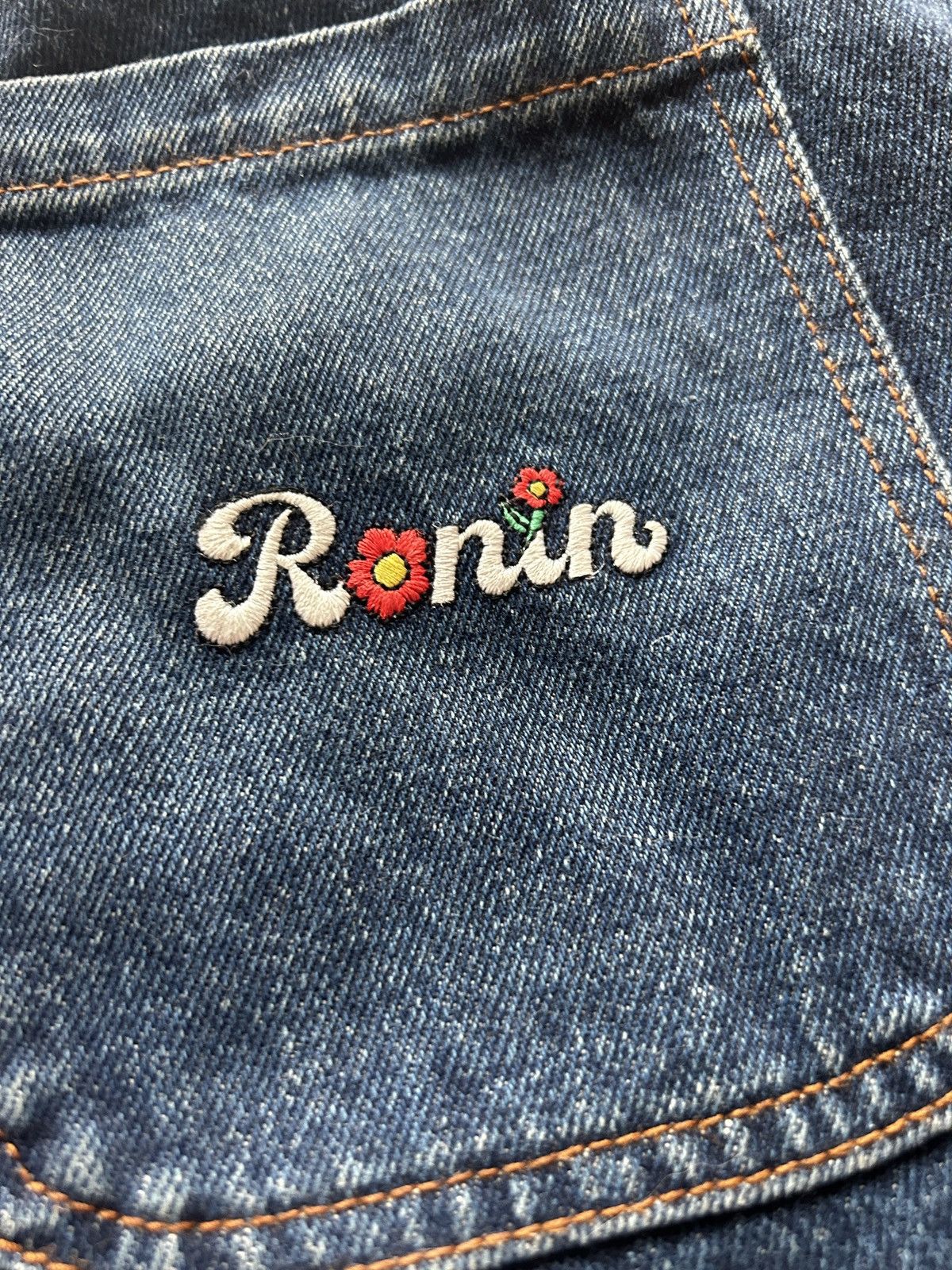 Ronin Division Ronin Division flower embroidery baggy denim F/W23 Size US 32 / EU 48 - 5 Thumbnail