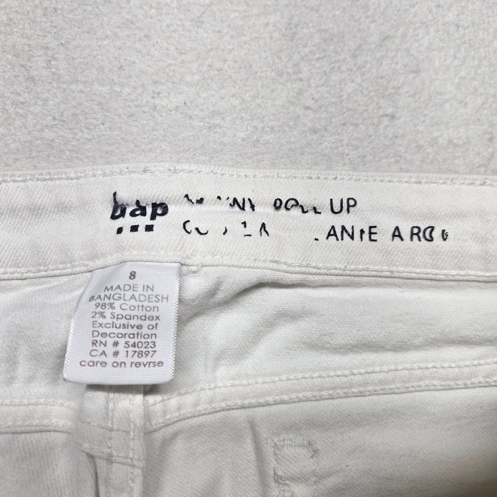 Gap Gap Signature Skinny Ankle Solid White Pants Adult Women's Size 8 Size 30" / US 8 / IT 44 - 3 Thumbnail