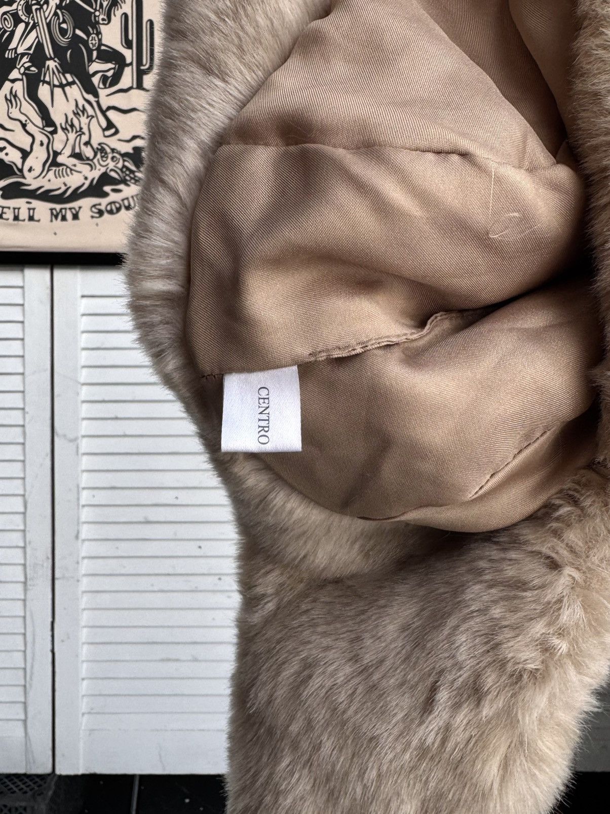 Vintage Vintage Centro Faux Fur Ushanka Trapper Hat Beige Size ONE SIZE - 7 Thumbnail