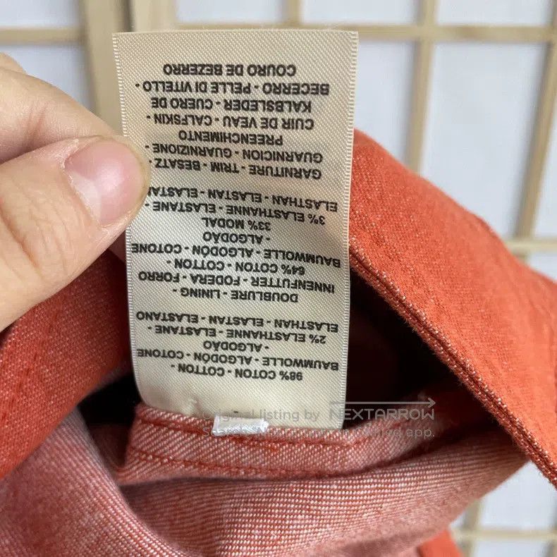 Hermes Hermes Orange denim jacket, denim Size XS / US 0-2 / IT 36-38 - 4 Thumbnail