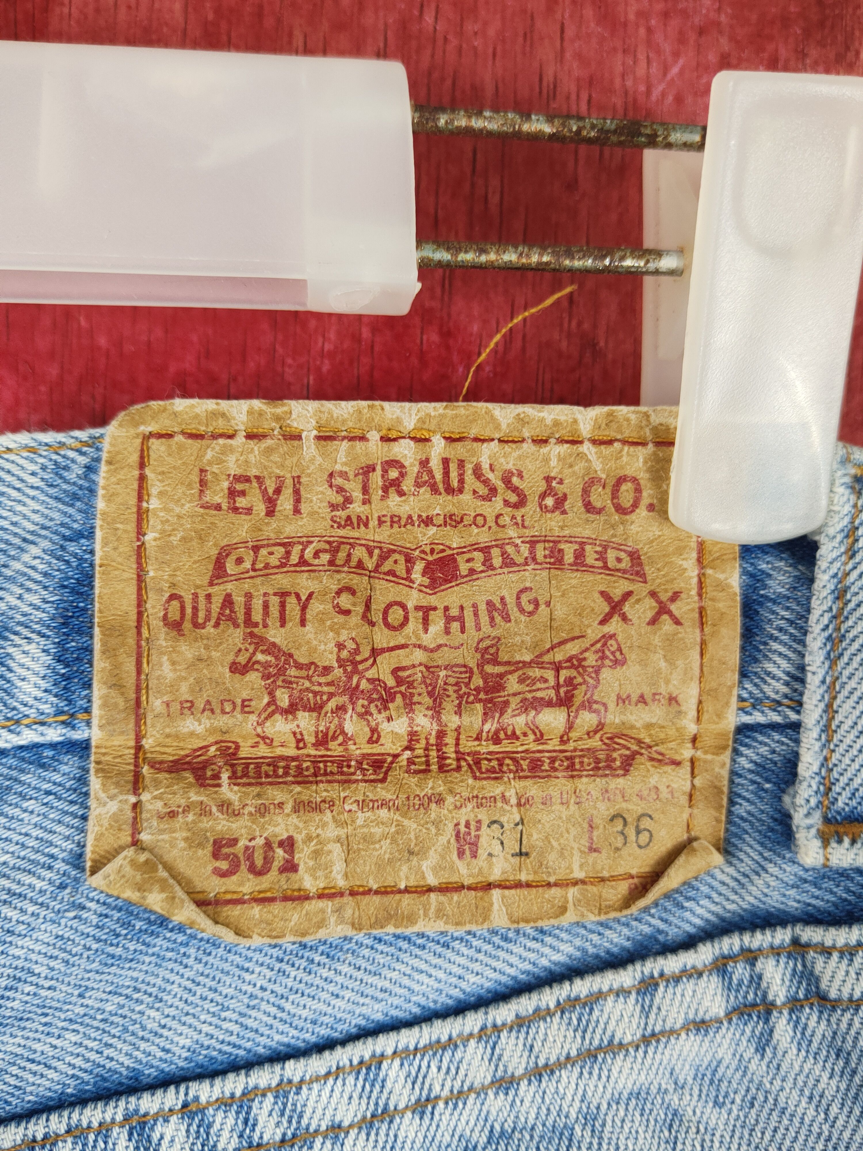 Levi's Levi's Blue Faded Distressed Ripped Jeans #S1653 Size US 30 / EU 46 - 9 Thumbnail