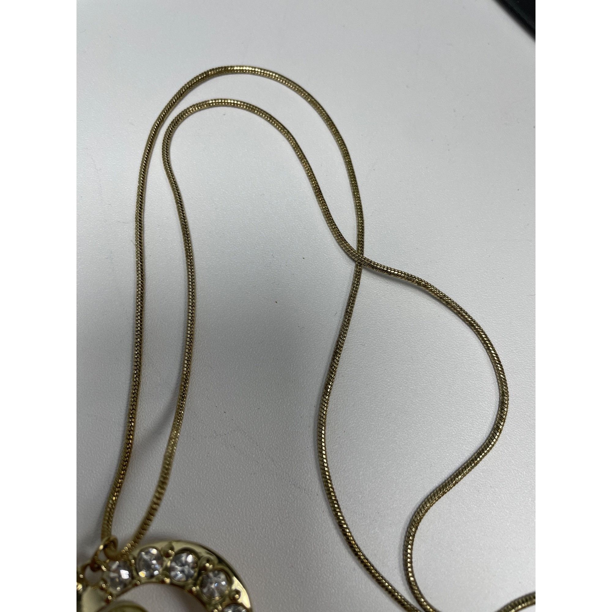Guess Guess wms gold plated faux diamonds 20" charmed necklace SKU Size ONE SIZE - 2 Thumbnail