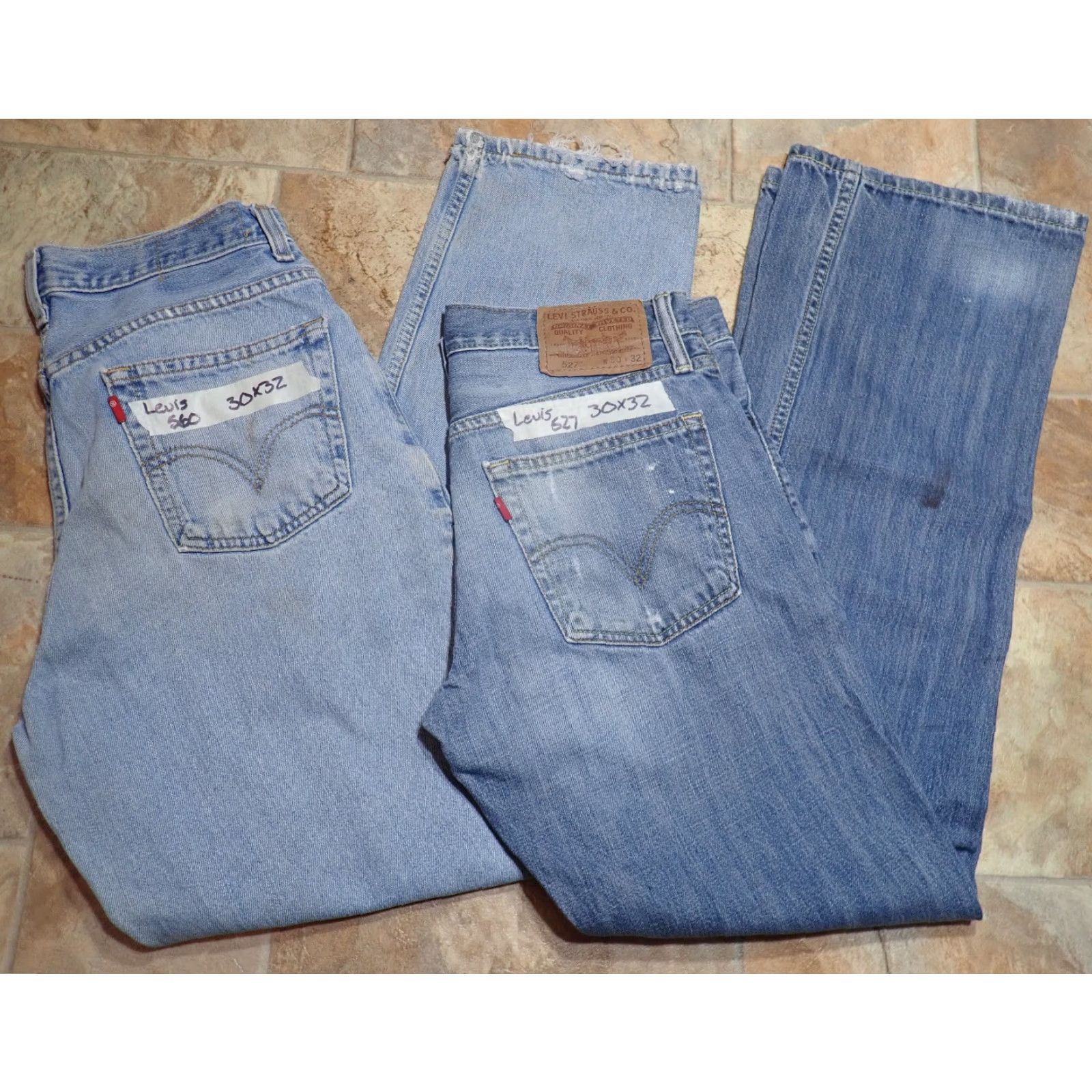 Levi's LEVI'S Jeans Levi's 527 & 560 Bootcut 2 Pairs Blue 30x32 Regular Men’s 5-Pocket Denim Cotton Comfort Size US 30 / EU 46 - 2 Thumbnail