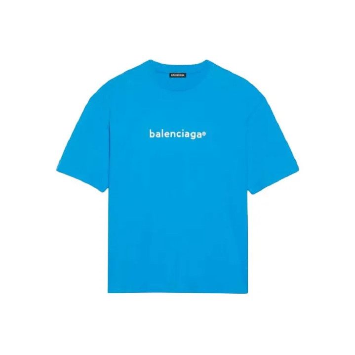 Balenciaga Logo Print Relaxed Fit T-Shirt