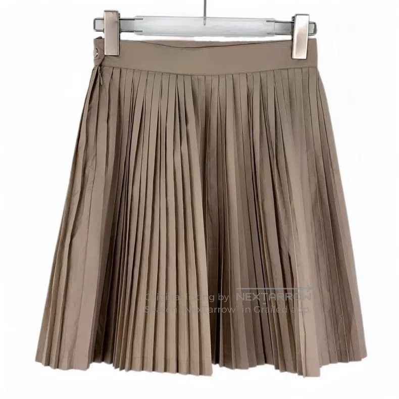 Dior Dior Khaki pleated skirt Size 24" / US 00 / IT 34 - 1 Thumbnail