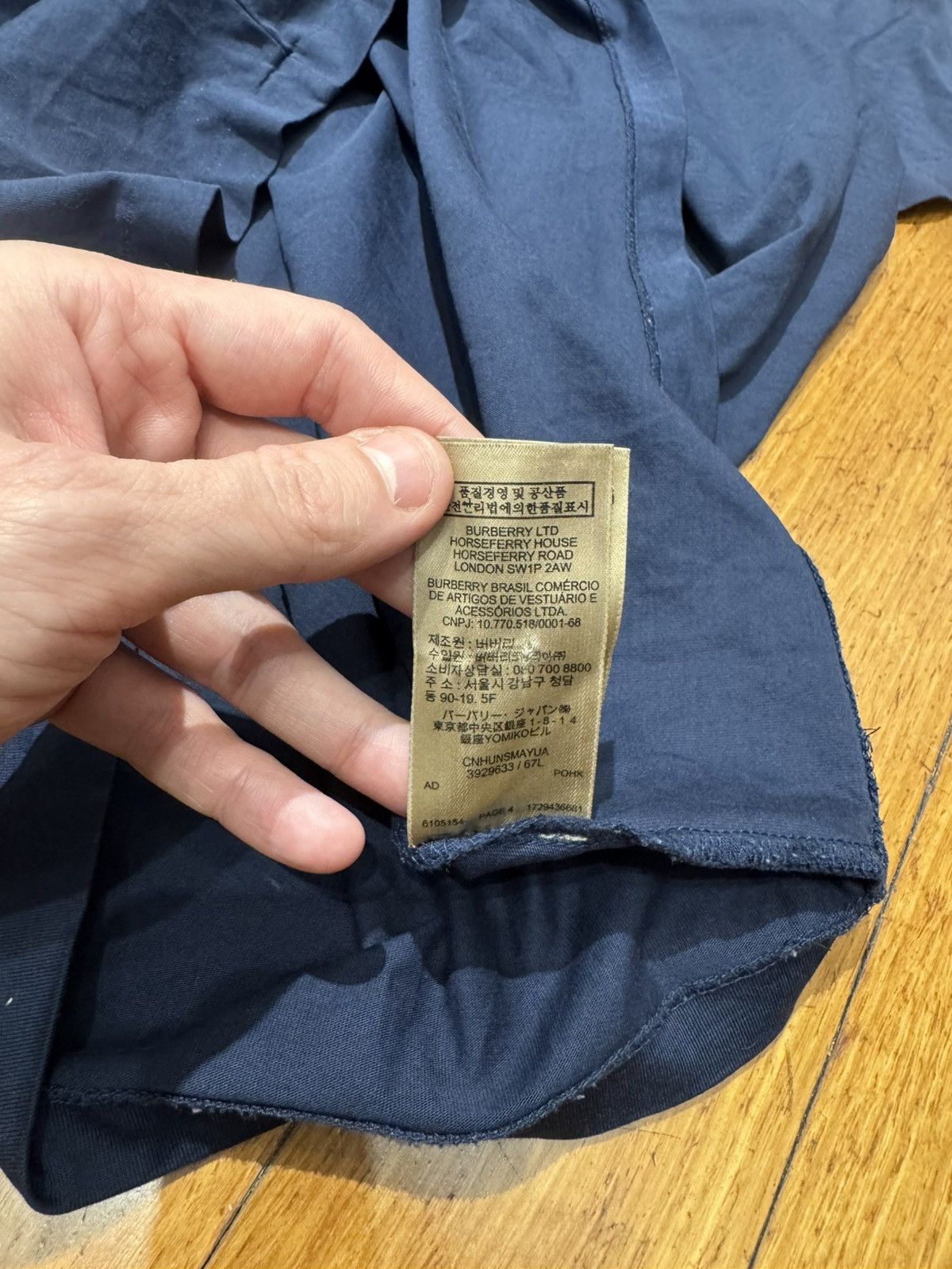 Burberry Burberry Pocket Logo Tee Size US M / EU 48-50 / 2 - 8 Thumbnail