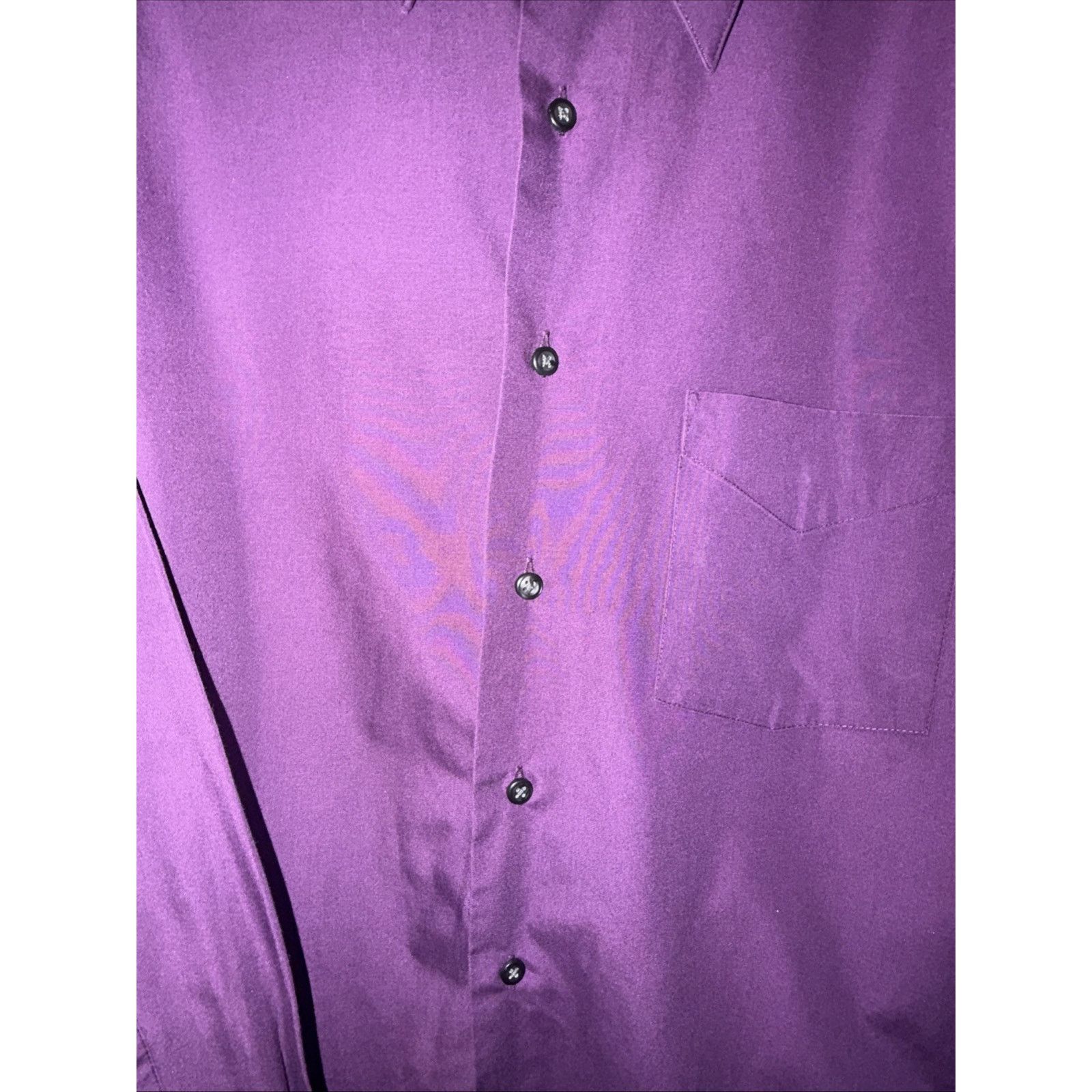 Van Heusen Van Heusen Purple Dress Shirt Medium Size US M / EU 48-50 / 2 - 7 Thumbnail