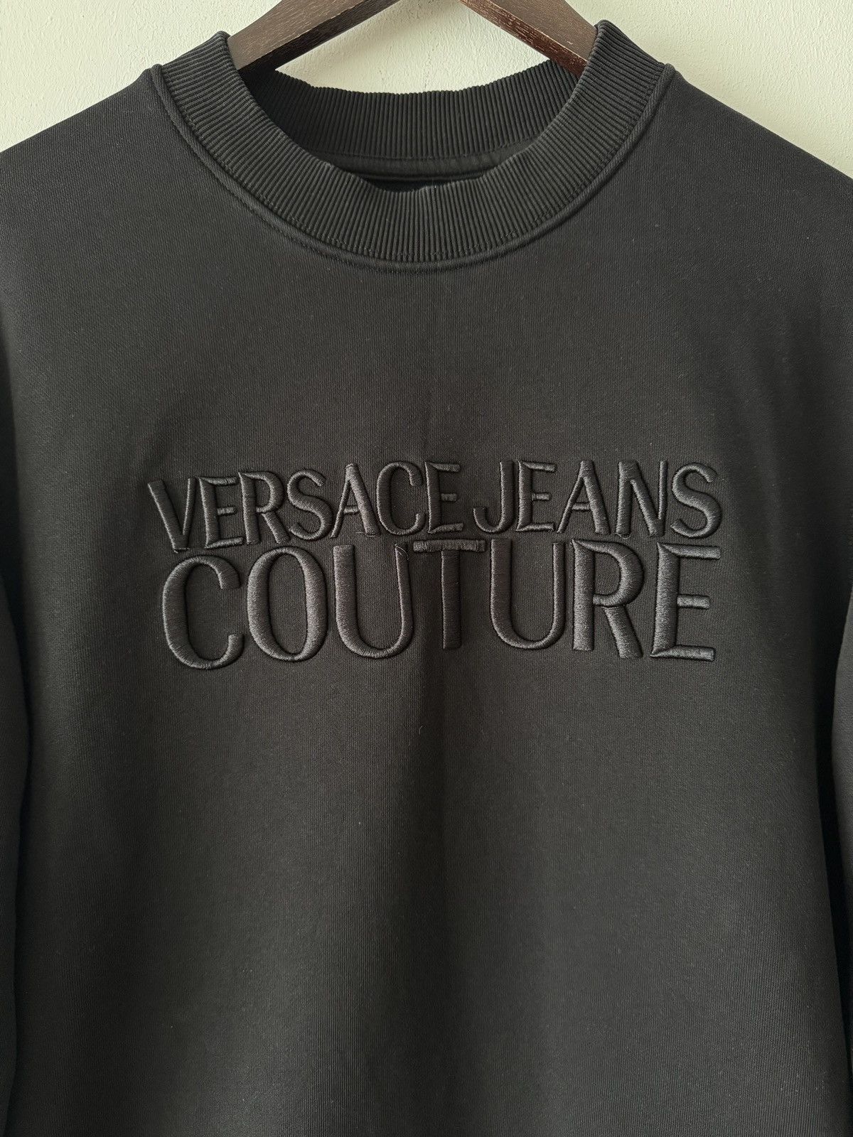 Versace 🔥🔥 Versace Jeans Couture Black Cotton Sweatshirt Size US S / EU 44-46 / 1 - 3 Thumbnail