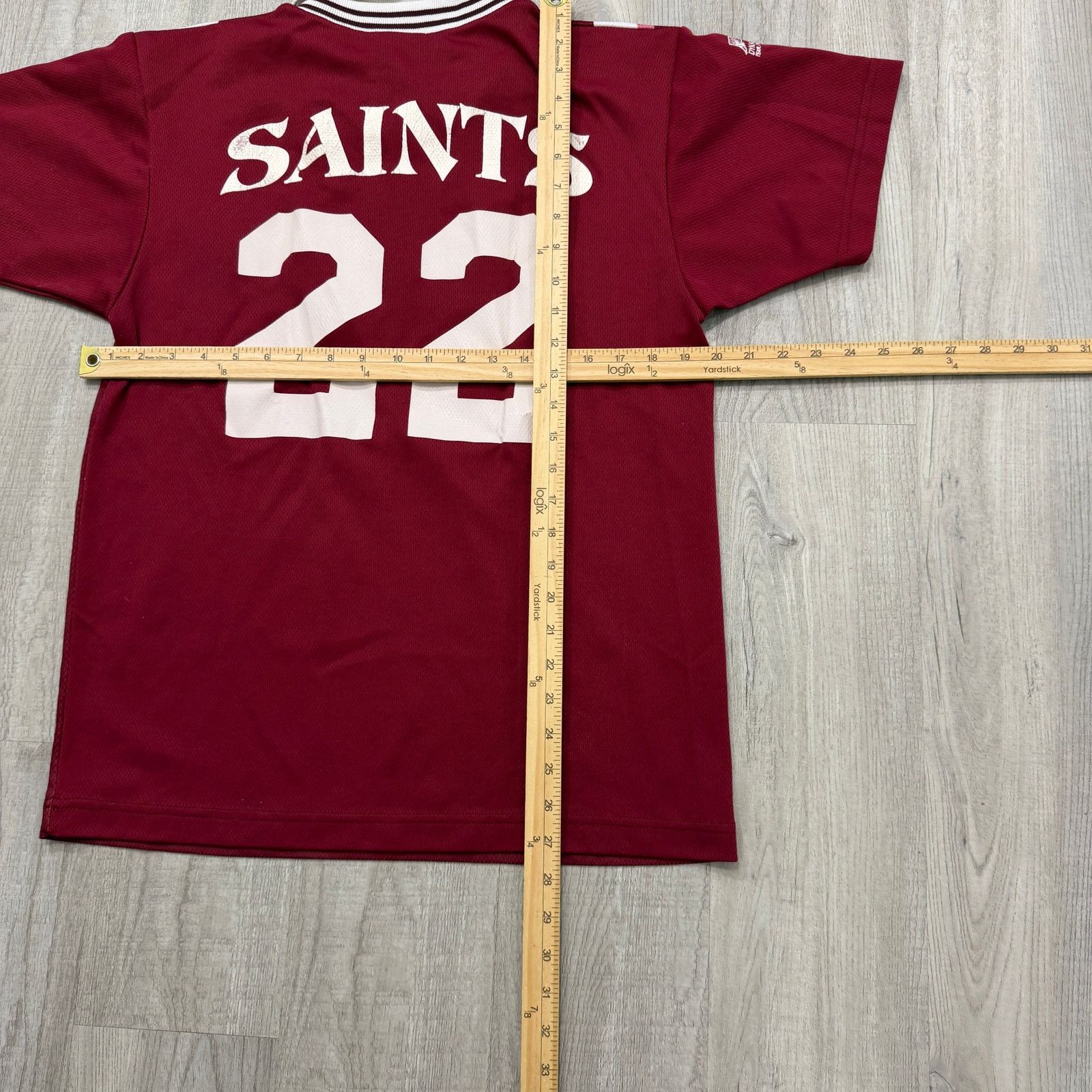 Vintage Vintage Dynamic Soccer Collared Jersey Small Red White 90s Size US S / EU 44-46 / 1 - 8 Thumbnail