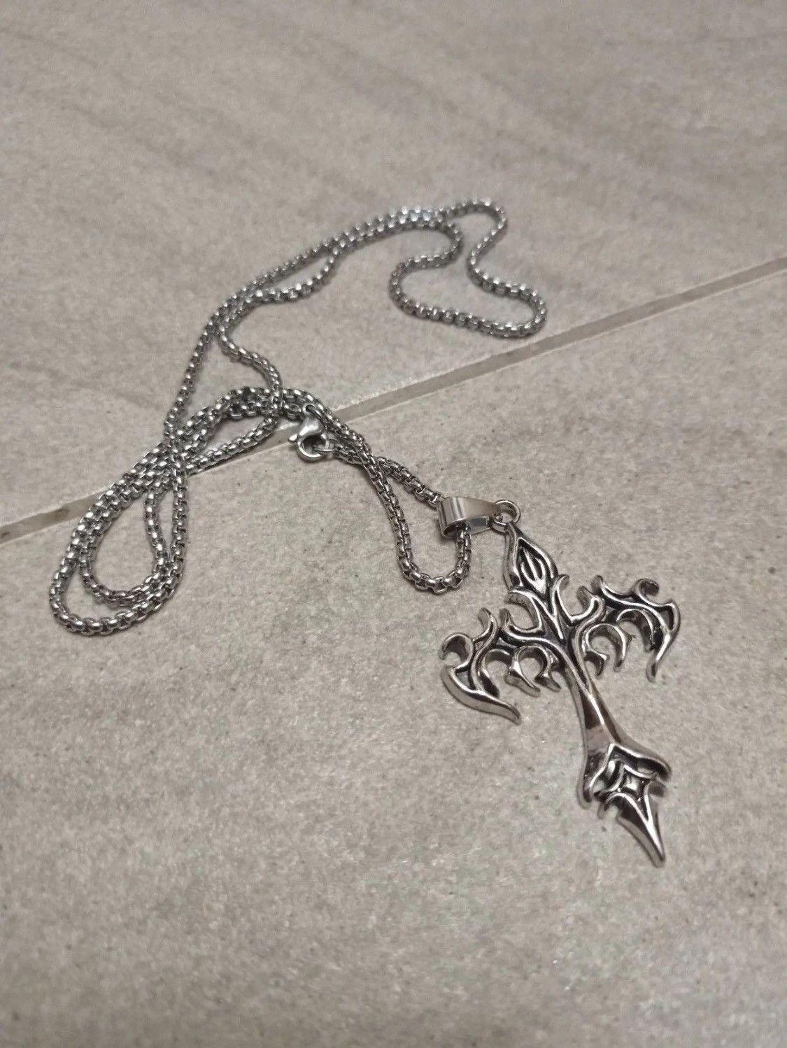 Japanese Brand × Vintage Y2K Cross Flamed Chain Size ONE SIZE - 3 Thumbnail