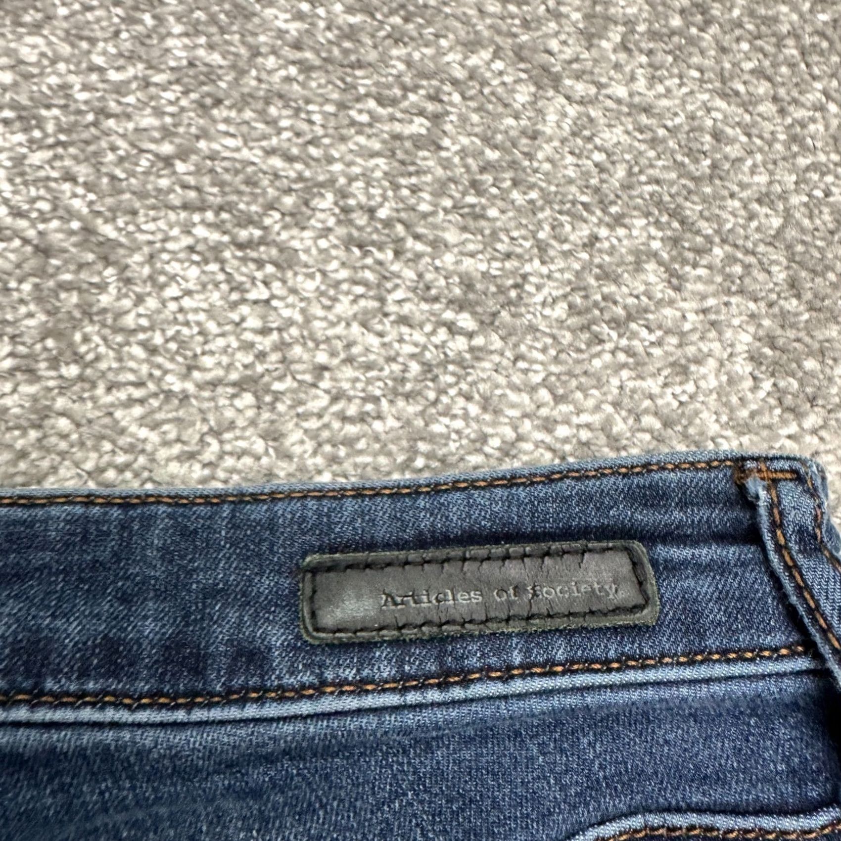 Vintage Articles Of Society Mya Mid Rise Skinny Denim Jeans Womens 28 Blue West End Cut City Streetwear 28 in Blue Womens Jeans Skinny Size 28" / US 6 / IT 42 - 7 Thumbnail