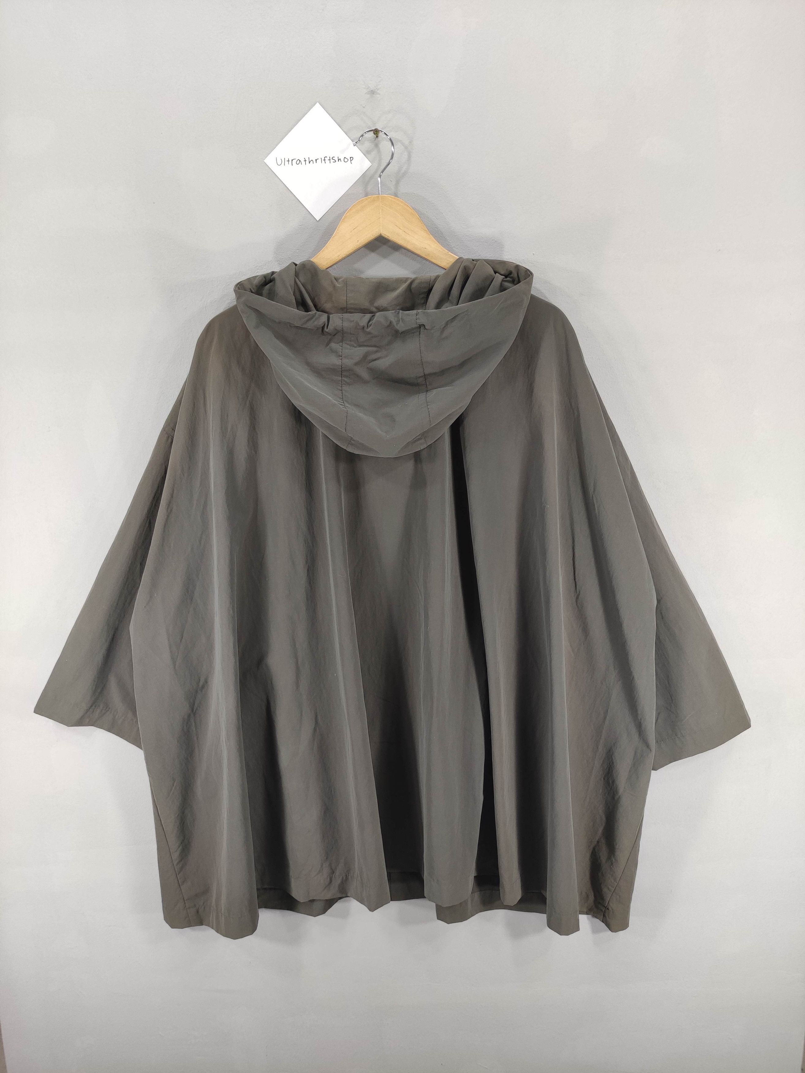 Hiroko Koshino Homme Vintage Hiroko Bis Pullover Hoodie Nylon Jacket Over Size Size 4XL / US 24-26 - 15 Thumbnail