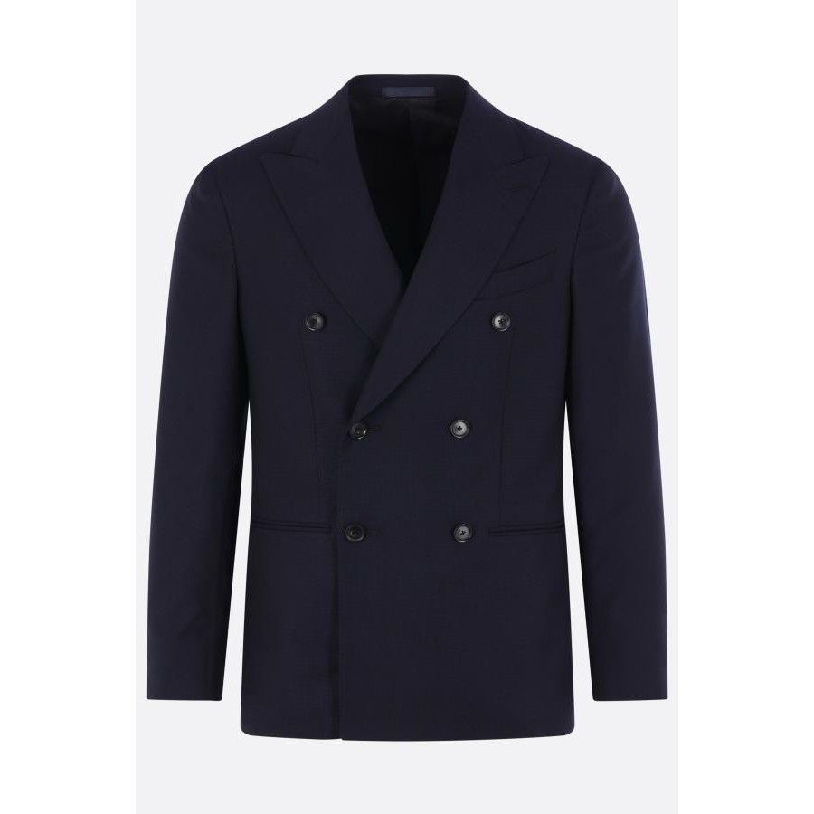 Caruso CARUSO Aida Grey Wool Double Breasted Jacket New & Authentic Size US L / EU 52-54 / 3 - 1 Thumbnail