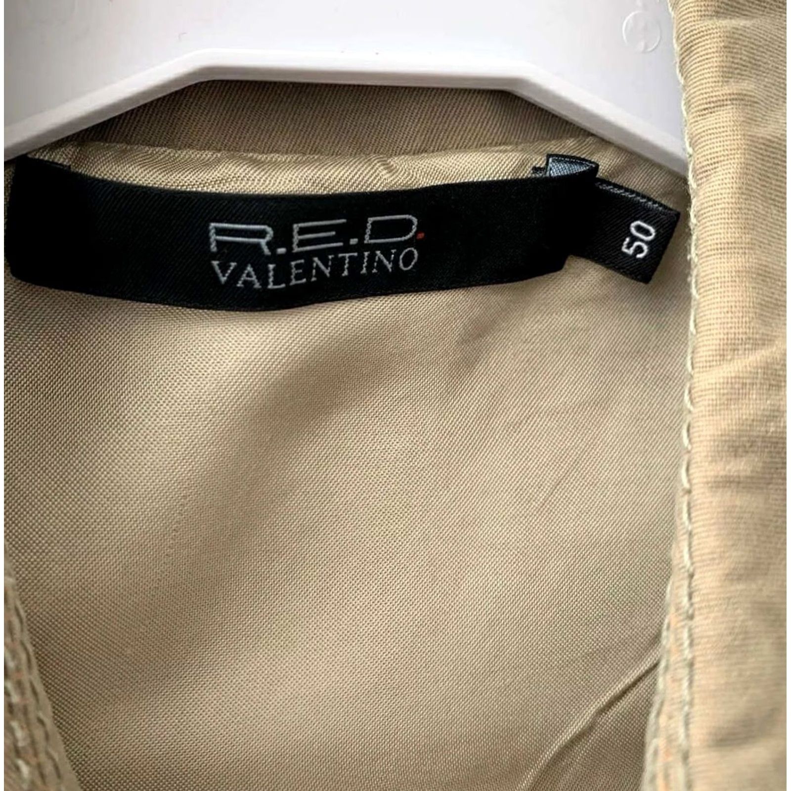 Valentino R.E.D. Valentino Trench Coat Double-Breasted Women L Beige Italy Cotton Coat Size L / US 10 / IT 46 - 3 Thumbnail