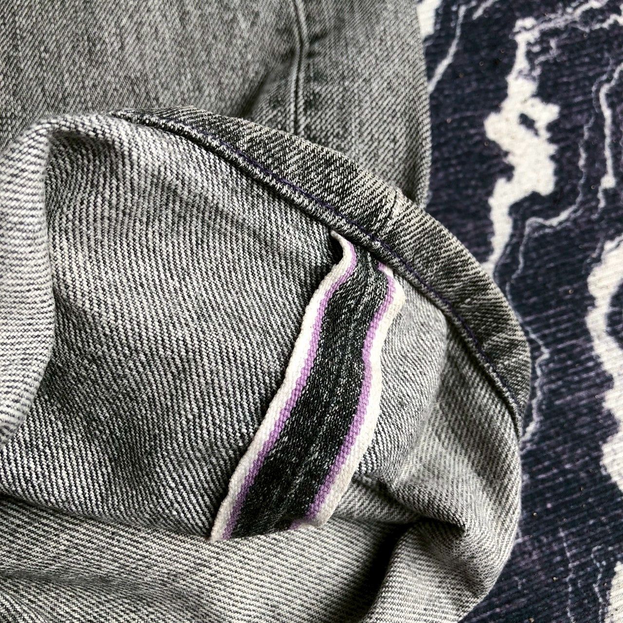 Neighborhood 2003 Neighborhood Savage Selvedge Distressed Cargo Denim Size US 33 - 11 Thumbnail