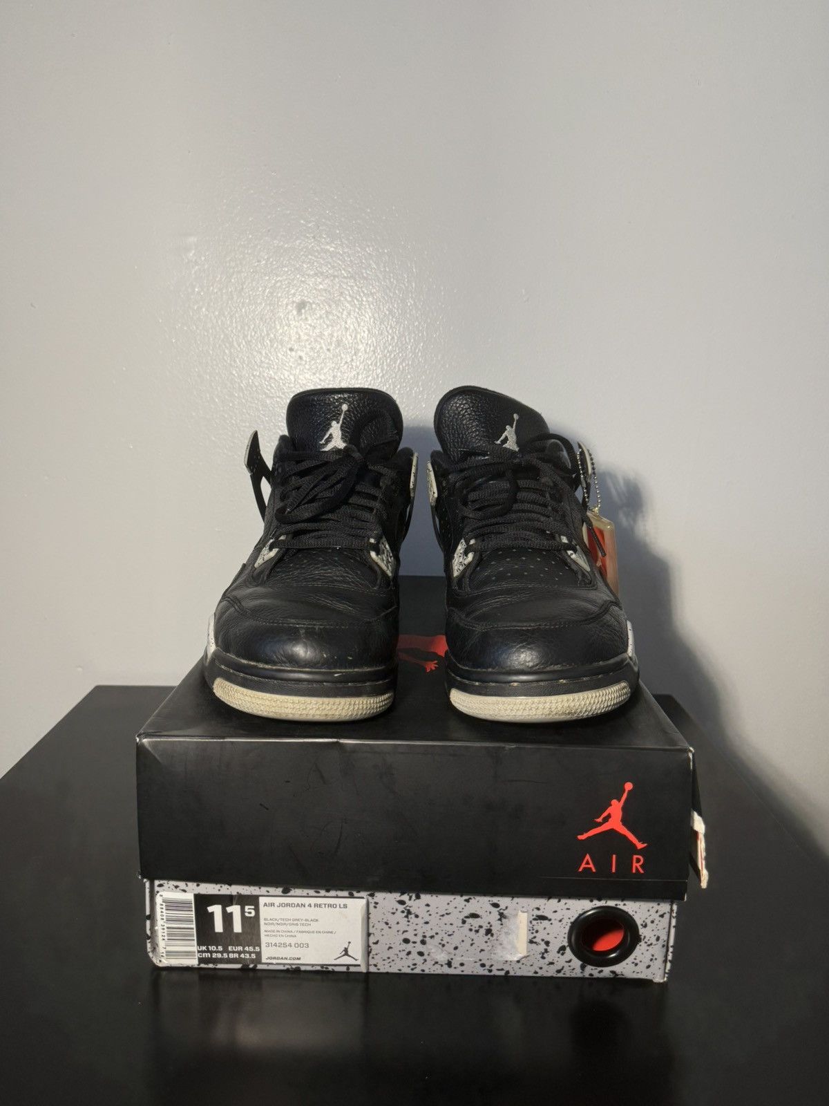 Jordan Brand Air Jordan 4 Retro LS Oreo 11.5 2015 Size US 11.5 / EU 44-45 - 3 Thumbnail