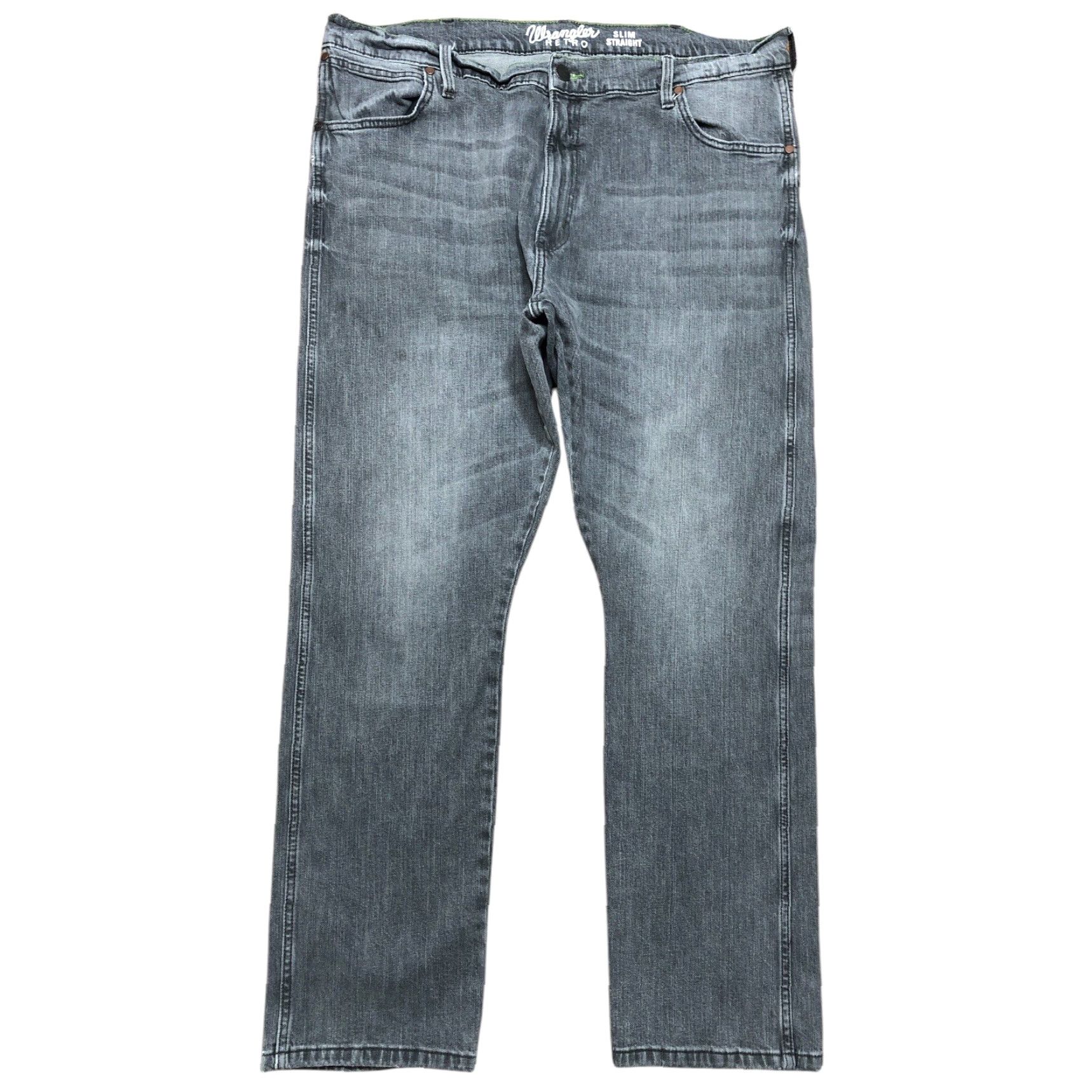 Wrangler Wrangler Retro Slim Straight Jeans Mens 42x32 Denim Gray Western Cowboy Southwestern USA Size US 42 / EU 58 - 2 Thumbnail