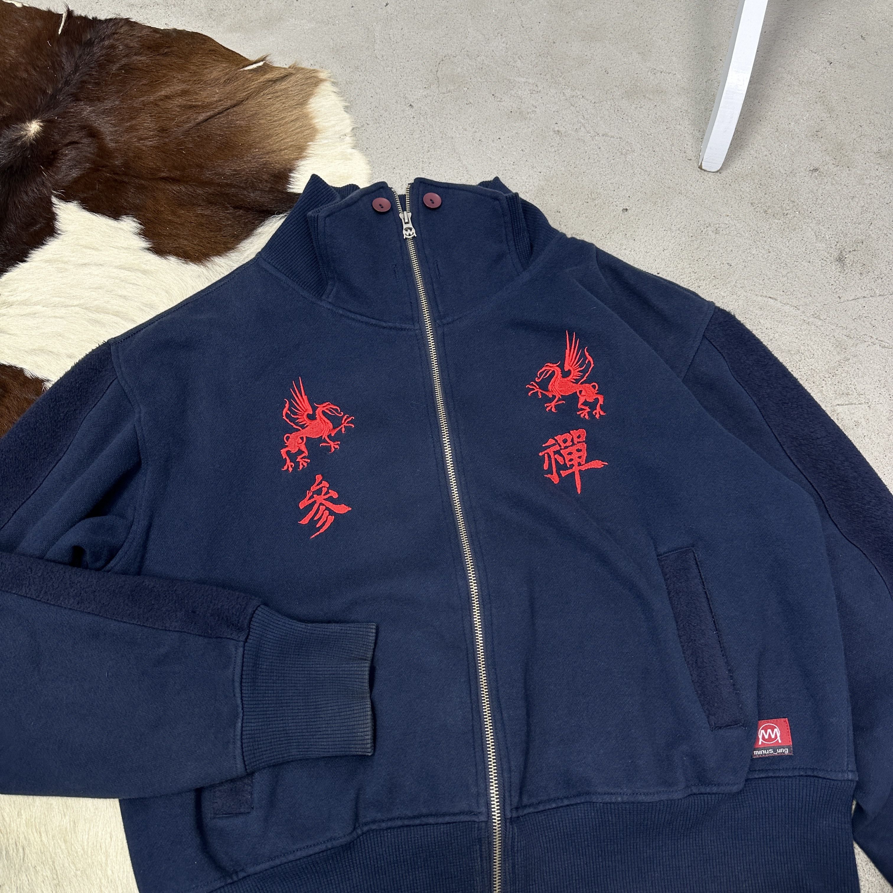 Vintage Vintage Streetwear Sporty Chinese HipHop Zip Sweatshirt Y2K Size US M / EU 48-50 / 2 - 6 Thumbnail