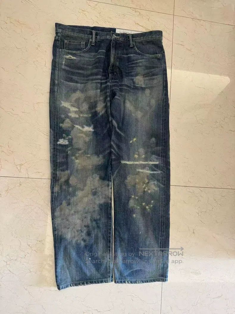 Neighborhood Neighborhood size XL Distressed Washed Bull King Denim Jea Size US 27 - 1 Thumbnail