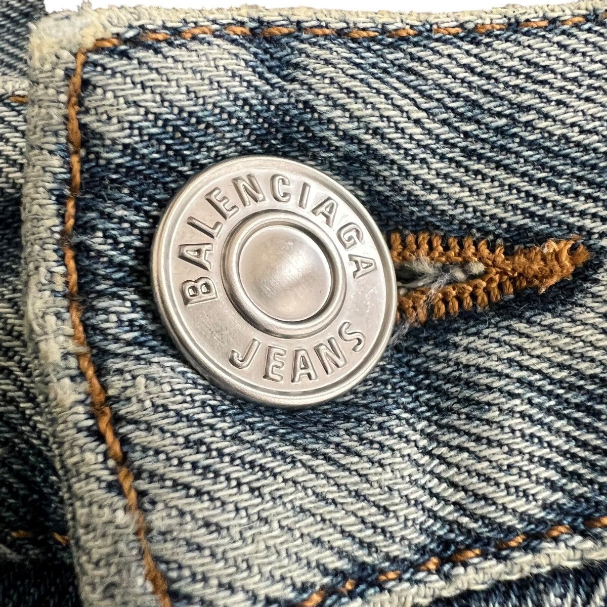 Balenciaga BALENCIAGA Low-Crotch Sarrouel Denim Pants 26 Size US 32 / EU 48 - 4 Thumbnail