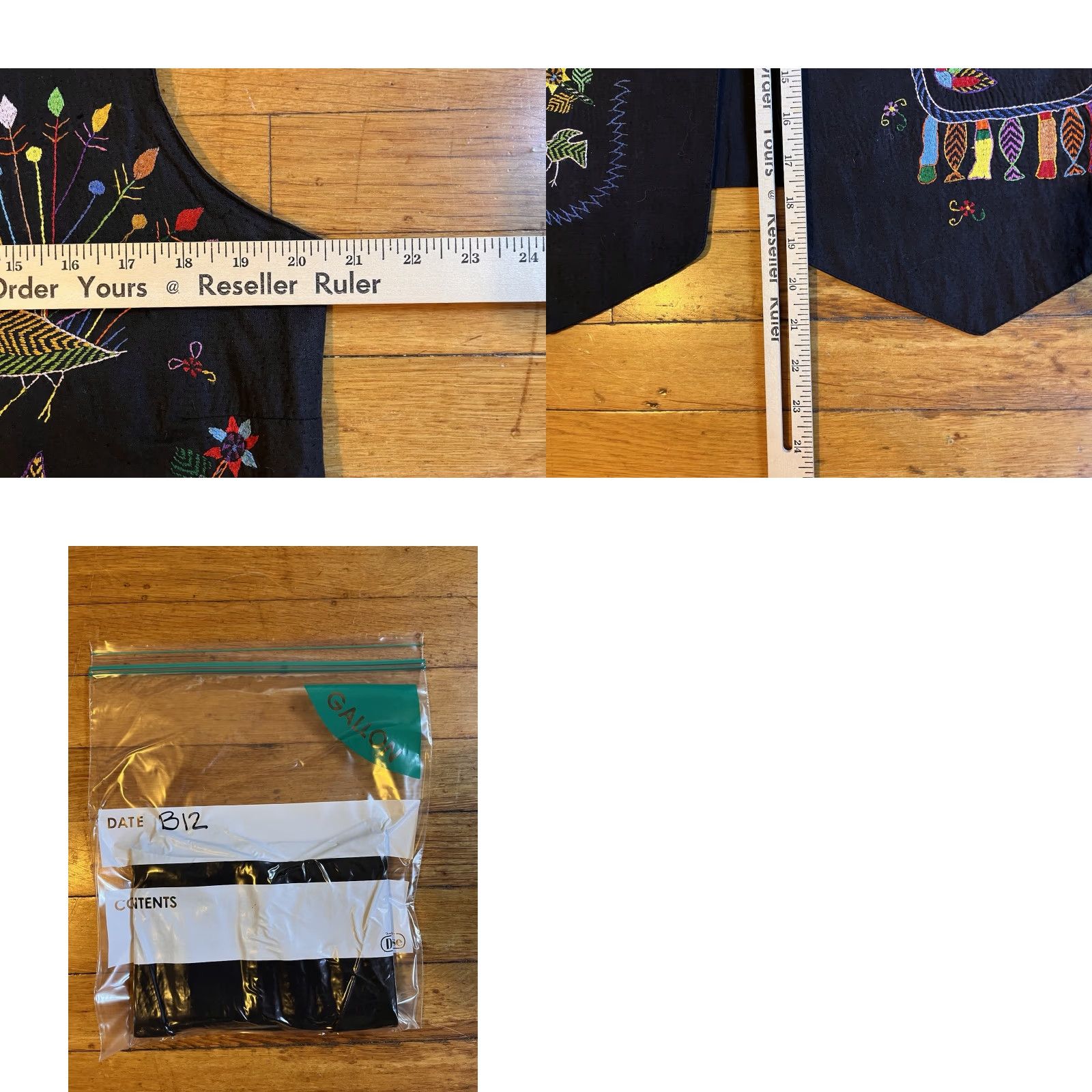 Vintage VINTAGE Aarong Bangladesh Elephant Peacock Embroidered Vest Women’s S Black 90s Size S / US 4 / IT 40 - 8 Thumbnail