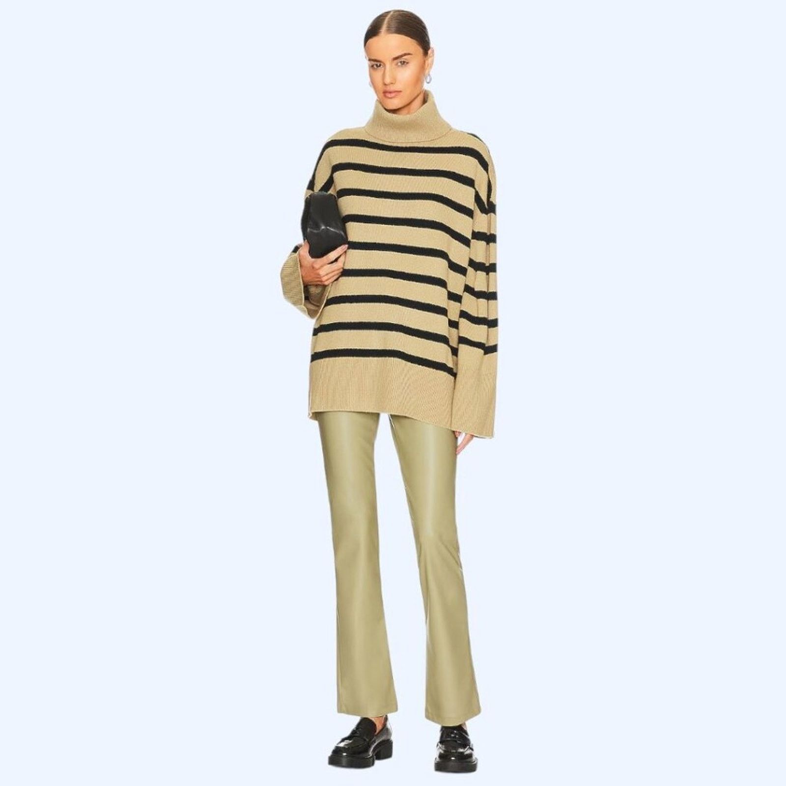 WeWoreWhat WeWoreWhat Faux Leather Kickflare Pant Size 24 NWOT $128 MSP Size 24" / US 00 / IT 34 - 1 Thumbnail