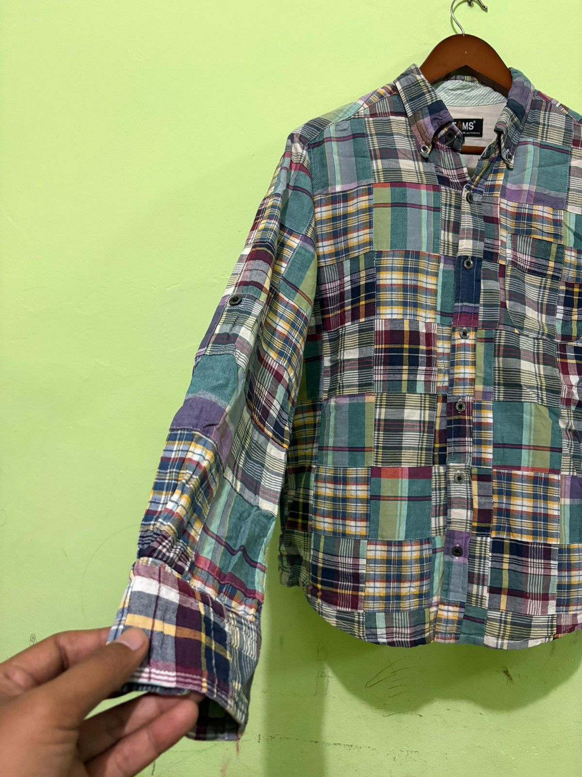 Beams Plus Vintage Beam Patch Work Button Up Shirt Kapital Inspired Size US S / EU 44-46 / 1 - 2 Thumbnail