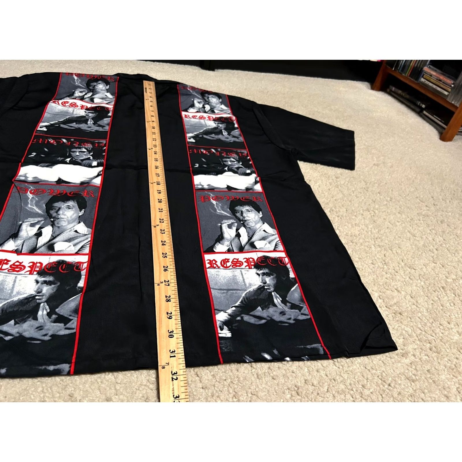 Dragonfly Scarface Al Pacino Button Up Shirt 1XL Men's, Men's — image 5 of 6
