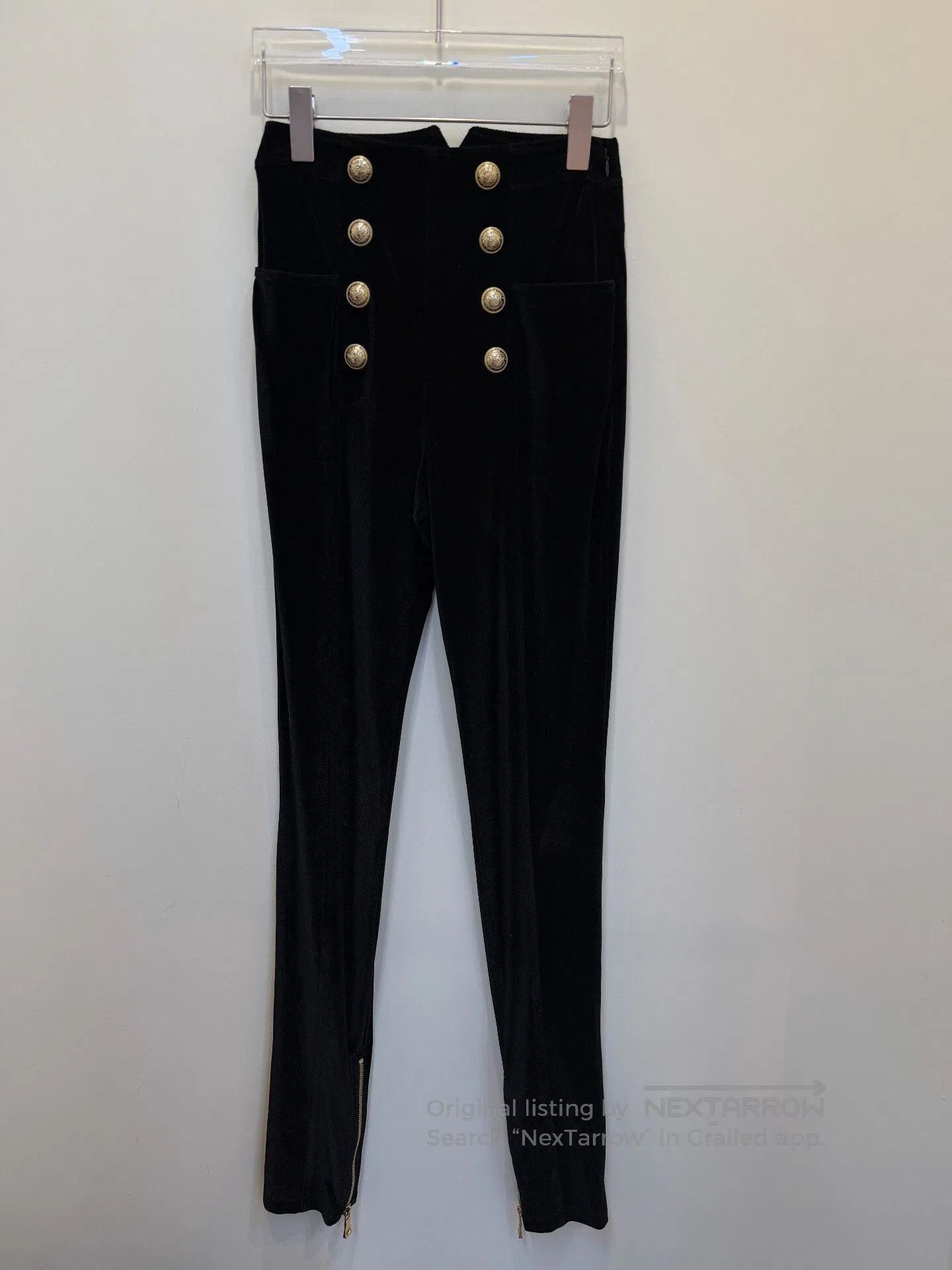 Balmain BALMAIN Women's Velvet Trousers. Size 35" - 1 Thumbnail