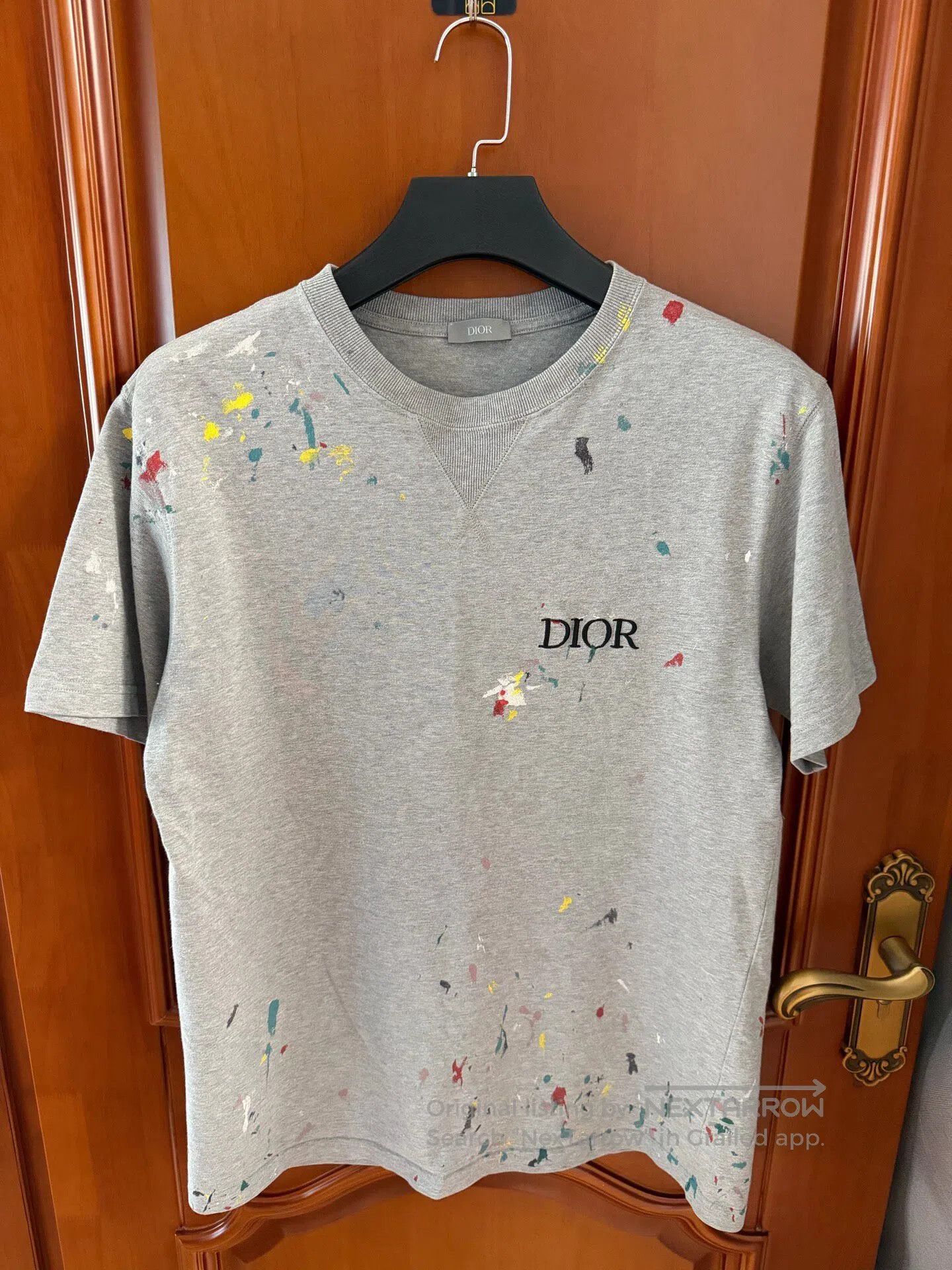 Dior Dior x Air Jordan Gray Short Sleeve T-Shirt | Grailed