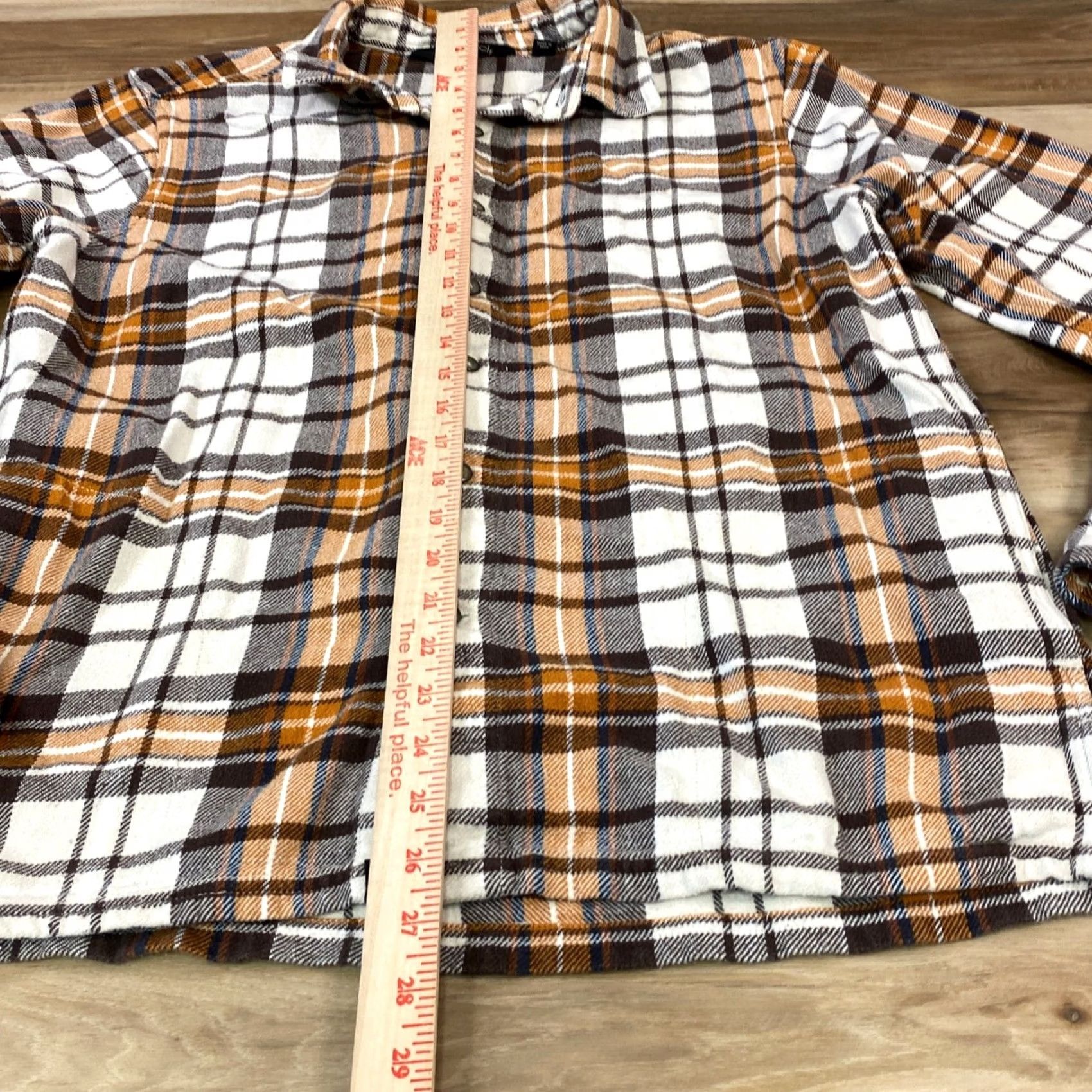 Gramicci Gramicci Flannel Shirt Mens M Plaid Button-Down Brown Orange Gorpcore Casual Size US M / EU 48-50 / 2 - 5 Thumbnail