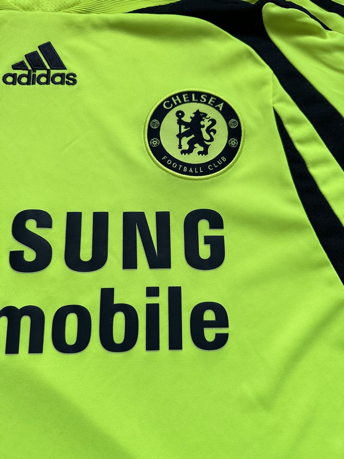 Adidas 2007/08 Adidas Chelsea FC Third Kit Football Jersey Size US L / EU 52-54 / 3 - 8 Thumbnail