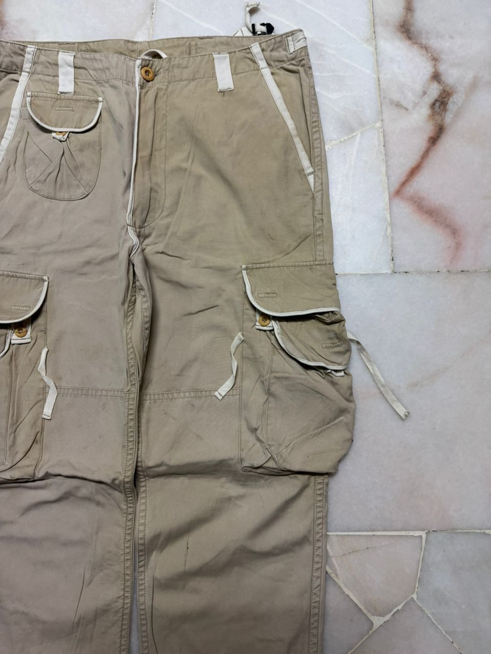 PPFM 💥Insane💥90s Japanese Bondage Parachute Thrashed Faded Cargo Size US 33 - 6 Thumbnail