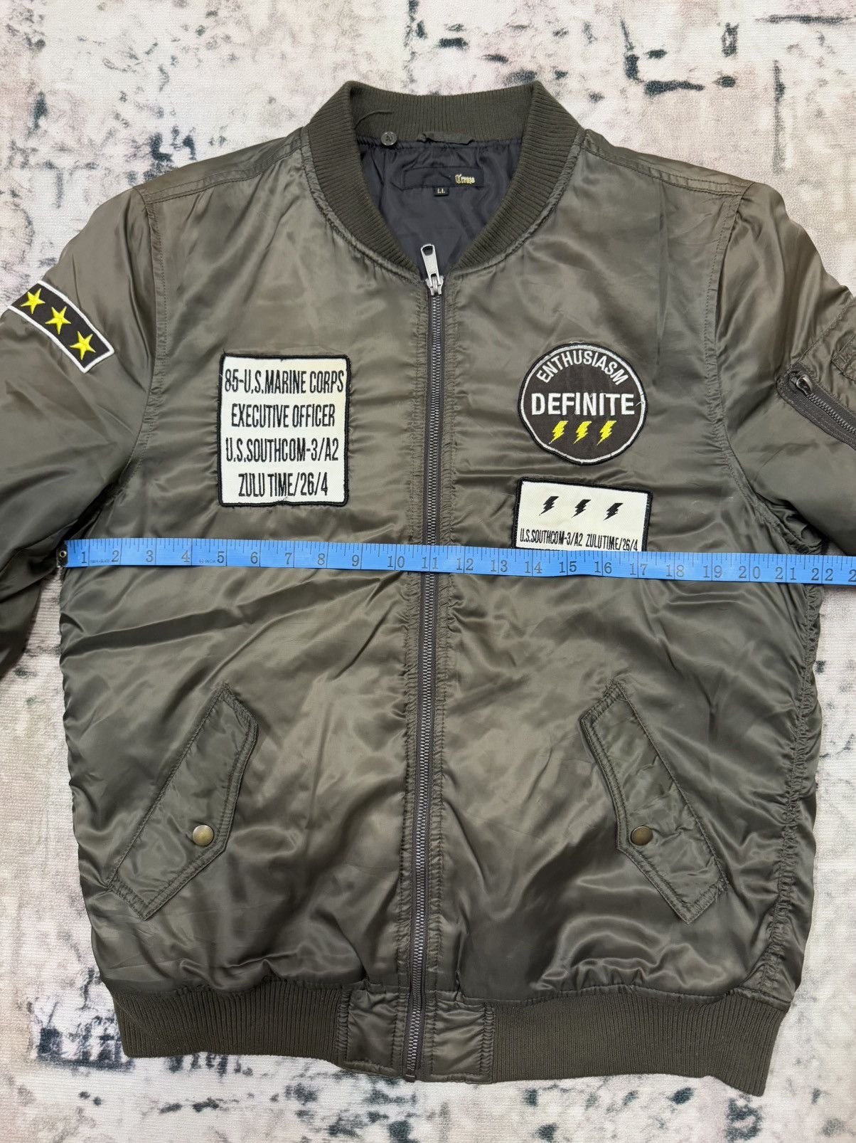 Japanese Brand U.S Marine Corps Executive Officer Bomber Jacket Size US M / EU 48-50 / 2 - 16 Thumbnail