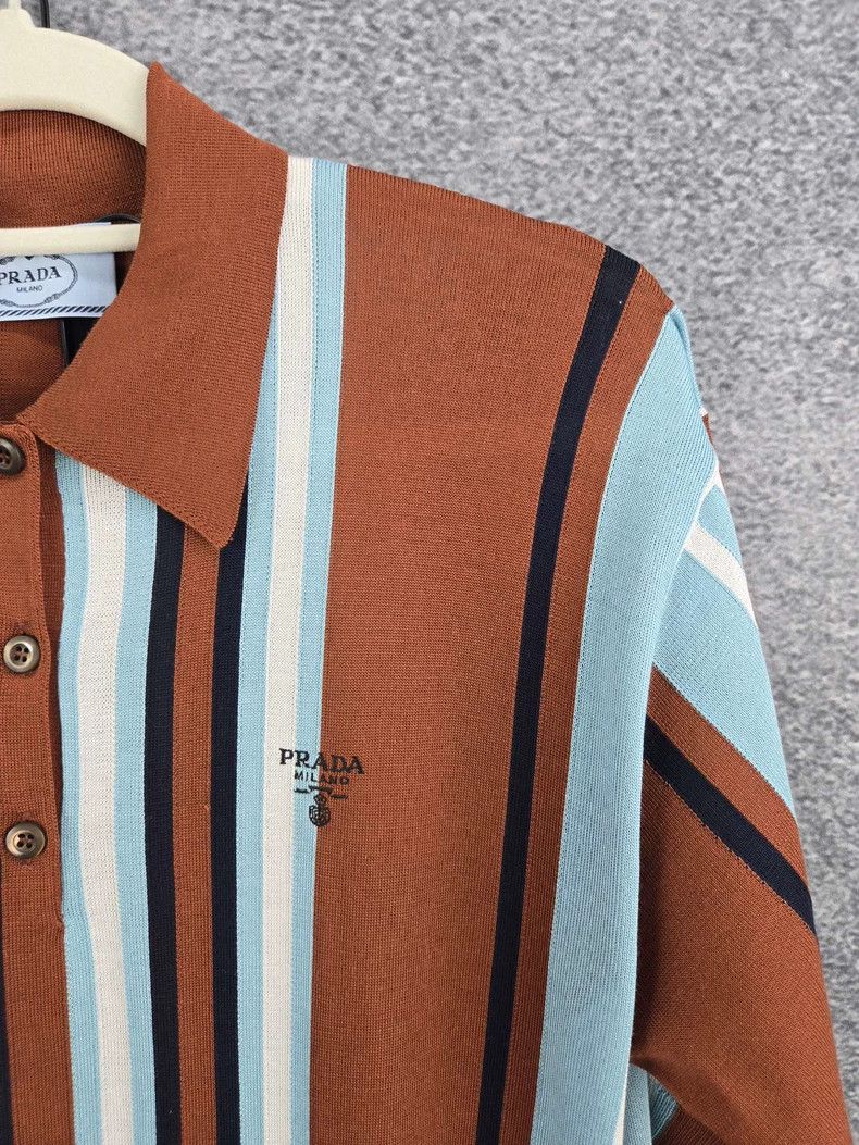 Prada Prada Striped dress Size S / US 4 / IT 40 - 4 Thumbnail