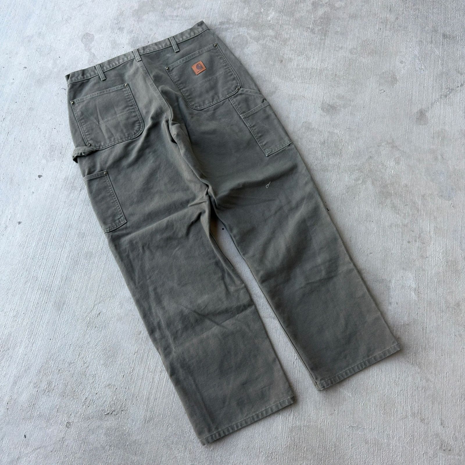 Carhartt × Vintage Carhartt green double knee work wear carpenter pants Size US 32 / EU 48 - 4 Thumbnail