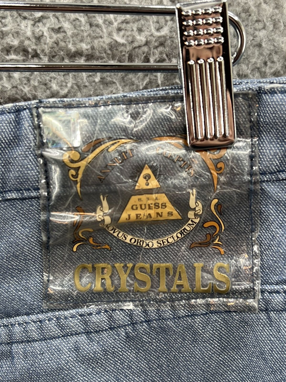 Advisory Board Crystals × Guess Advisory Board Crystals Blue Reflective Cargo Pants Men’s 32 Size US 32 / EU 48 - 4 Thumbnail