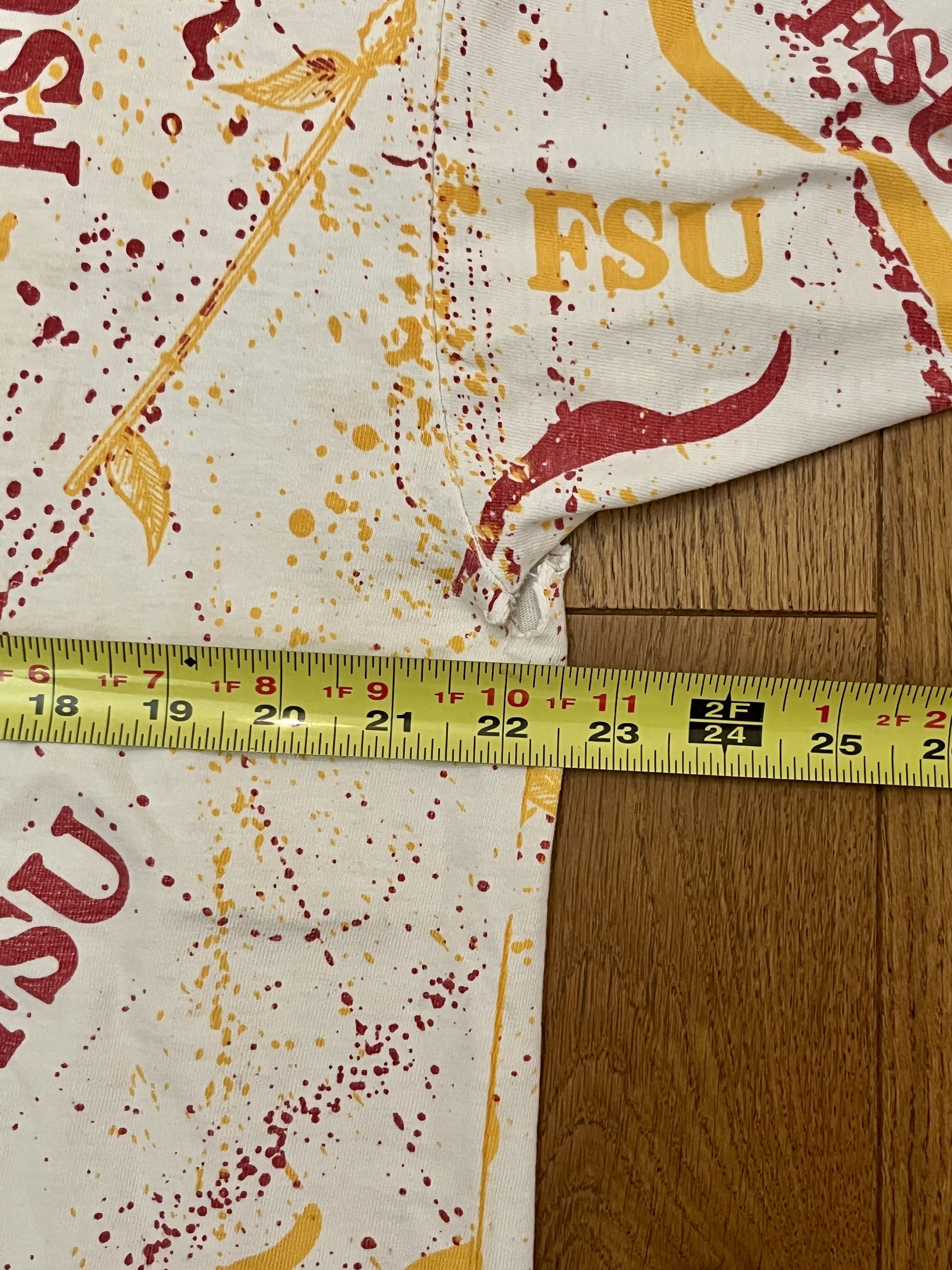 Other Vintage 90s FSU Seminoles All Over Print Thrashed AOP Tee Size US XL / EU 56 / 4 - 7 Thumbnail