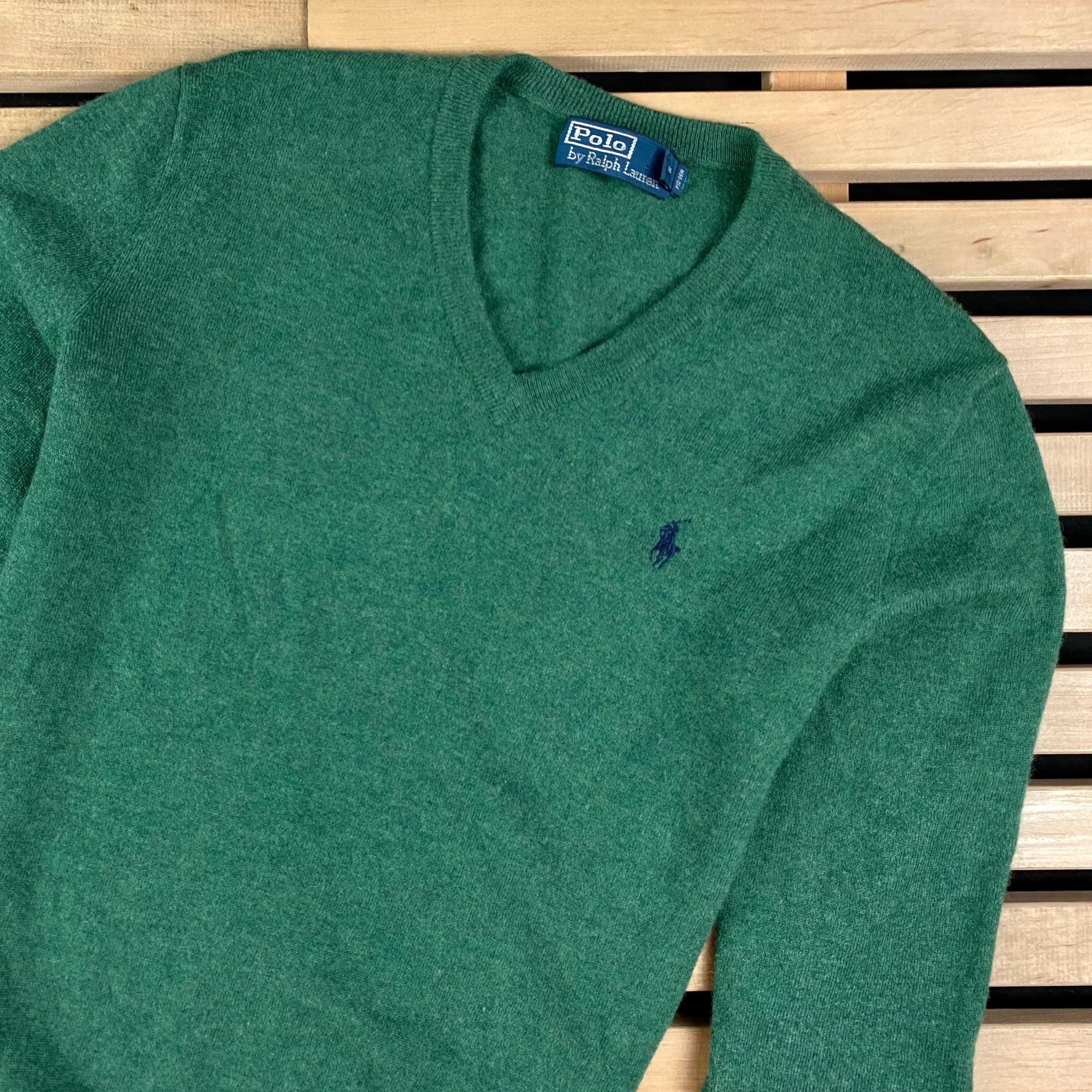 Polo Ralph Lauren × Ralph Lauren × Vintage Sweater Jumper Polo Ralph Lauren Vintage Size S V Neck Size US S / EU 44-46 / 1 - 2 Thumbnail