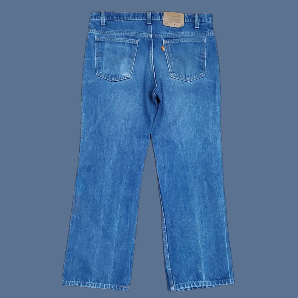 Levi's VINTAGE Levi's 517 Jeans Mens 38x29 Blue Bootcut Slim Fit Orange Tab Denim 80s Size US 38 / EU 54 - 1 Thumbnail