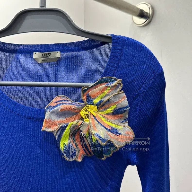 Fendi Fendi Floral Silk Under Shirt Size XS / US 0-2 / IT 36-38 - 6 Thumbnail