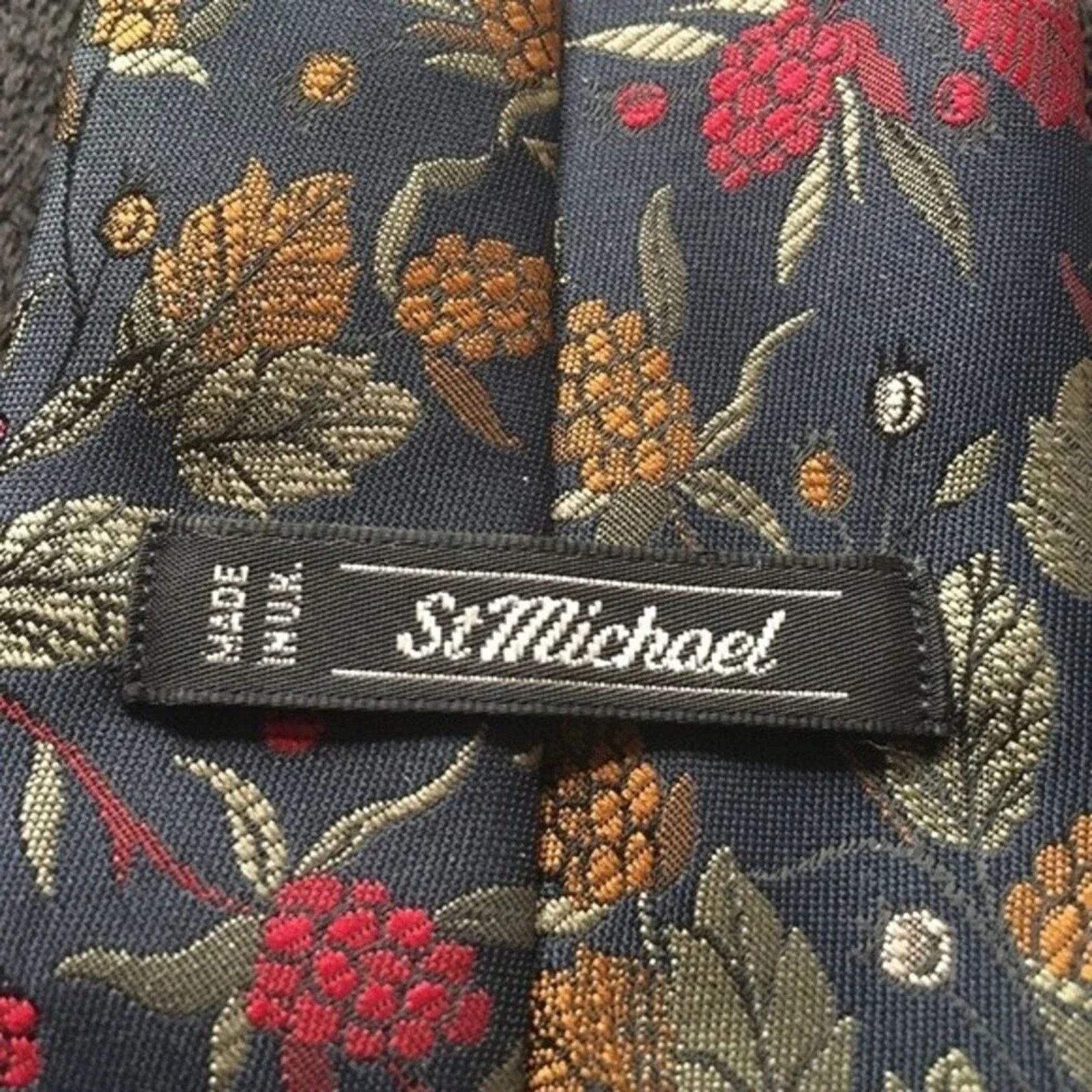 Saint Michael St. Michael necktie, vintage 1970s Size ONE SIZE - 2 Thumbnail