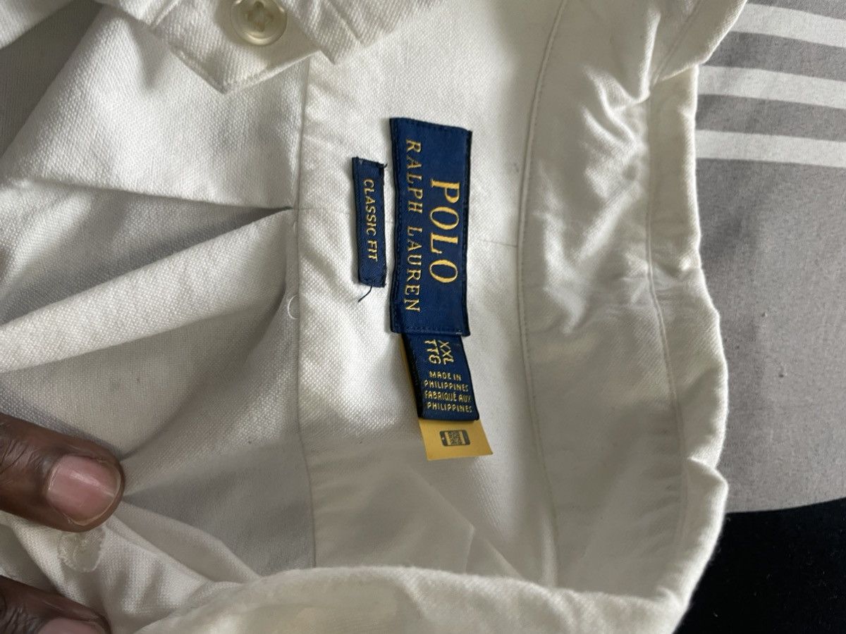 Polo Ralph Lauren White Ralph Lauren Button Up Shirt Size US XXL / EU 58 / 5 - 2 Thumbnail
