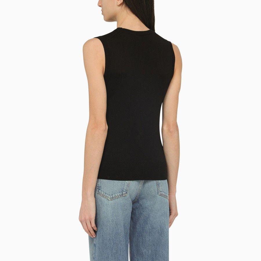 Chloe o1d2blof0824 Wool Tank Top in Black Size XS / US 0-2 / IT 36-38 - 3 Thumbnail
