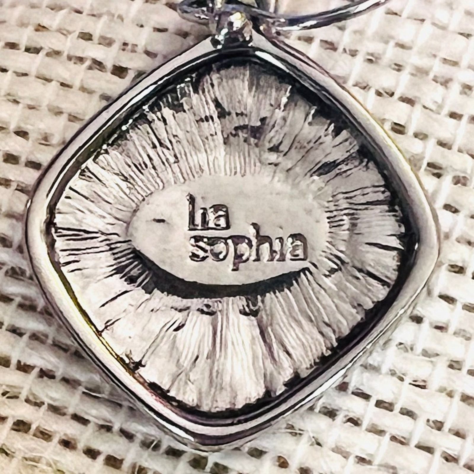 Other Vintage Signed - Lia Sophia - SET - Leather Necklace Earring Size ONE SIZE - 5 Thumbnail