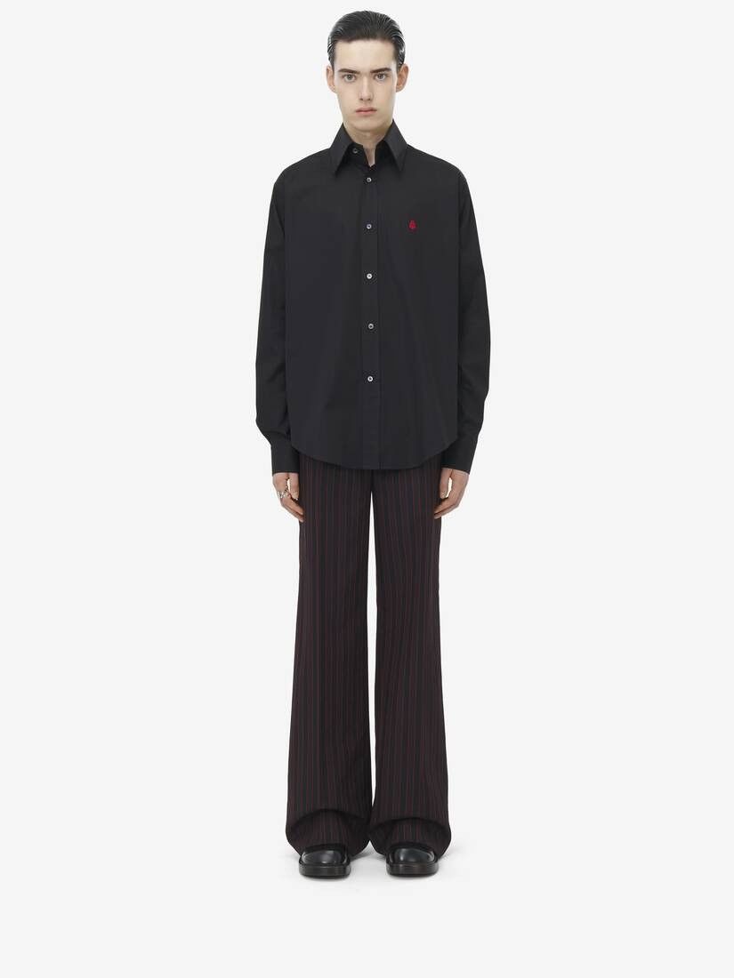 Alexander McQueen o1srvl11e0226 Skull Shirt In Black Size US M / EU 48-50 / 2 - 3 Thumbnail