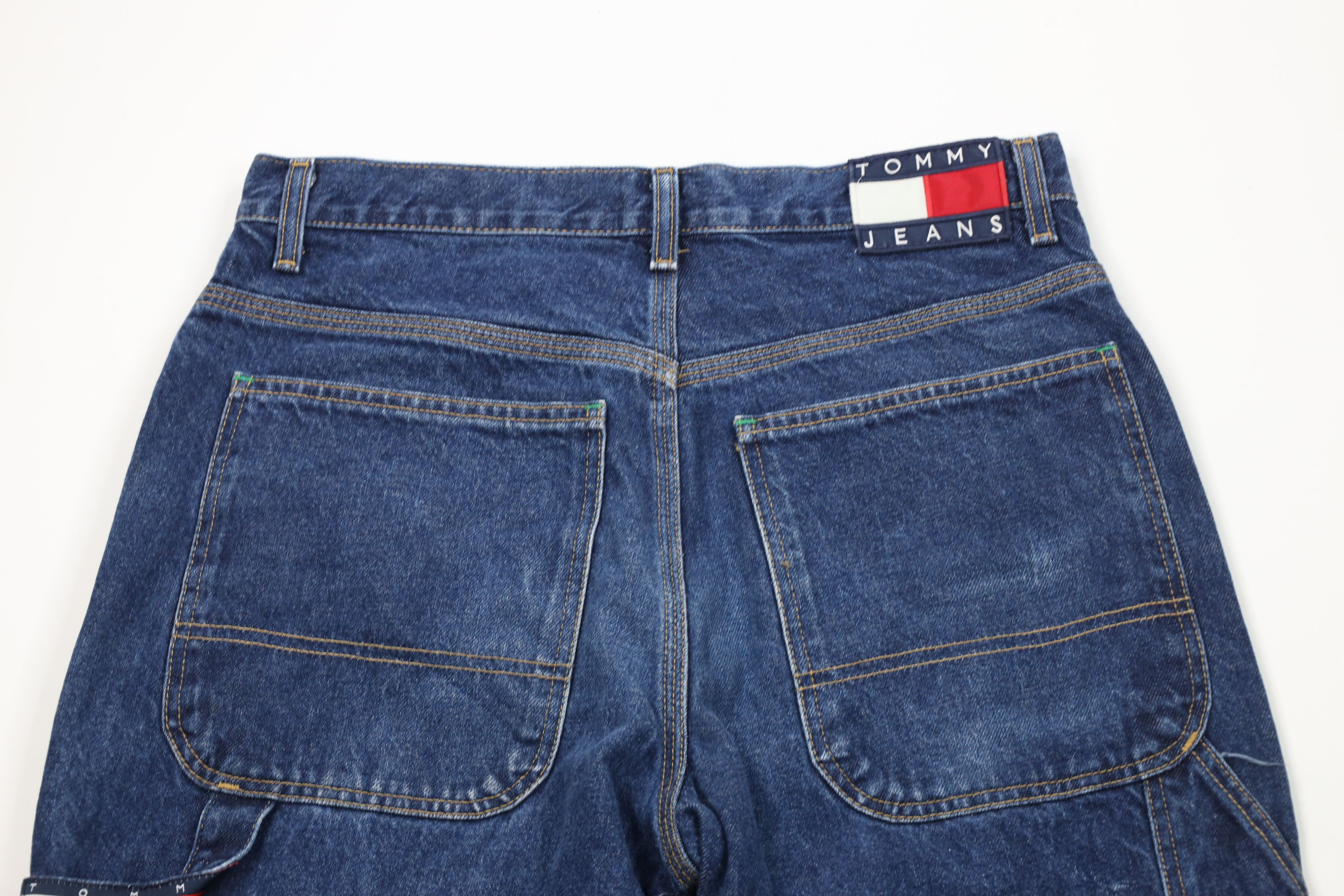 Tommy Hilfiger Vintage Y2K 2002 Tommy Hilfiger Wide Leg Dungaree Jeans Size US 32 / EU 48 - 11 Thumbnail