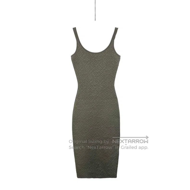 Fendi Fendi Relief Full-Print Logo Bodycon Dress Size XXS / US 00 / IT 34 - 2 Thumbnail