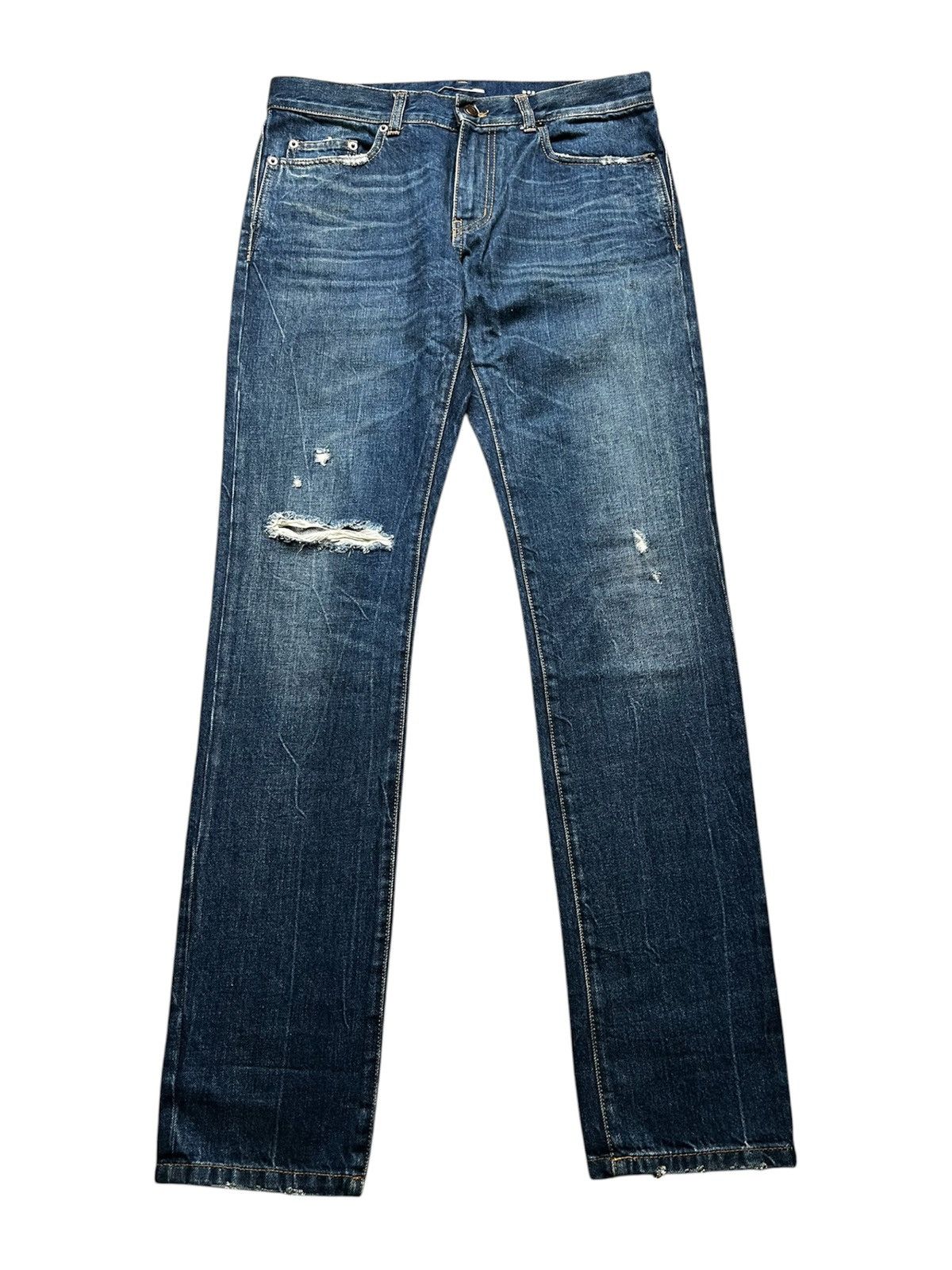 Saint Laurent Paris Saint Laurent Distressed D02 Jeans Size US 31 - 1 Thumbnail