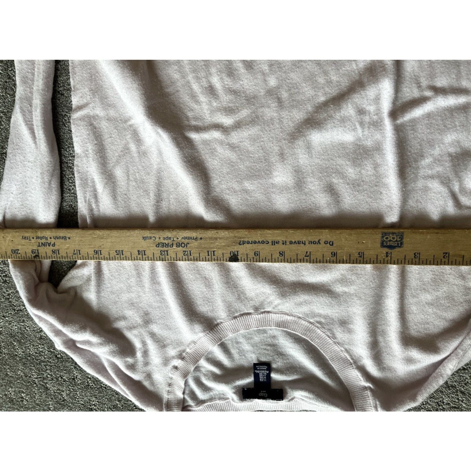 Gap GAP XS Crew Neck Sweater Women Light Pink Size XS Knit Pullover Casual Classic Logo/Bohemian Hipster All Seasons Lightweight Size XS / US 0-2 / IT 36-38 - 4 Thumbnail
